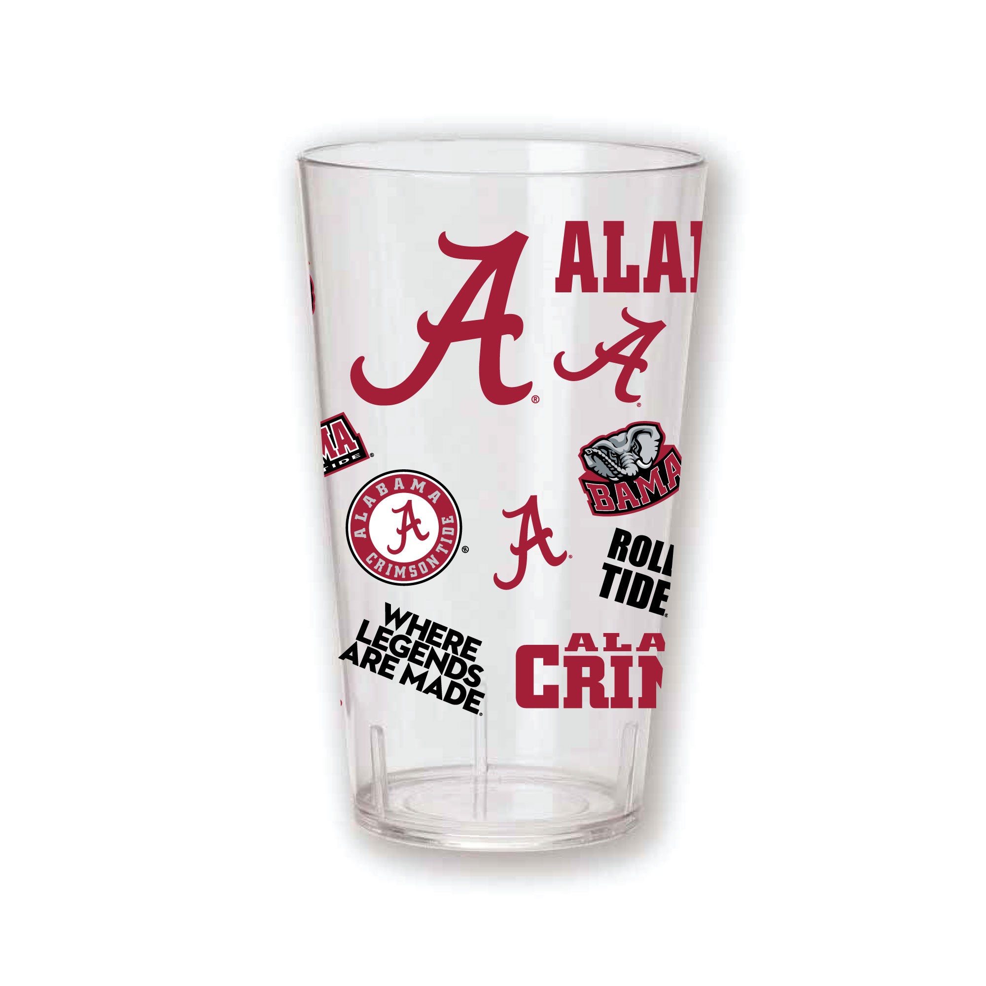 Set of 2 Alabama Crimson Tide 24oz Tritan Tumblers
