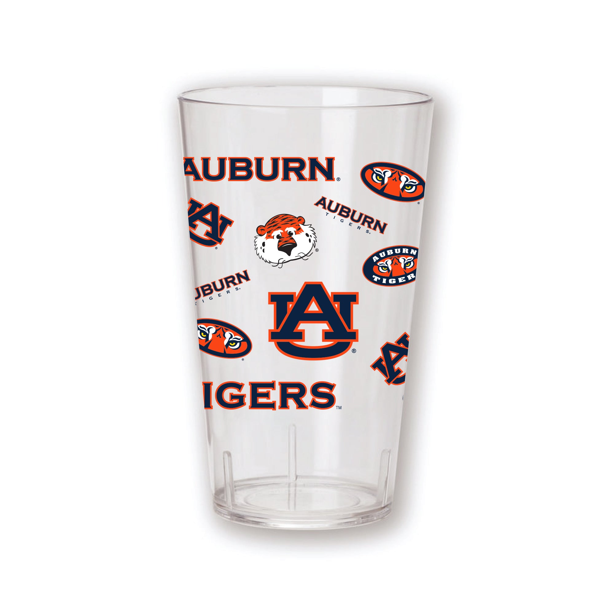 Set of 2 Auburn Tigers 24oz Tritan Tumblers