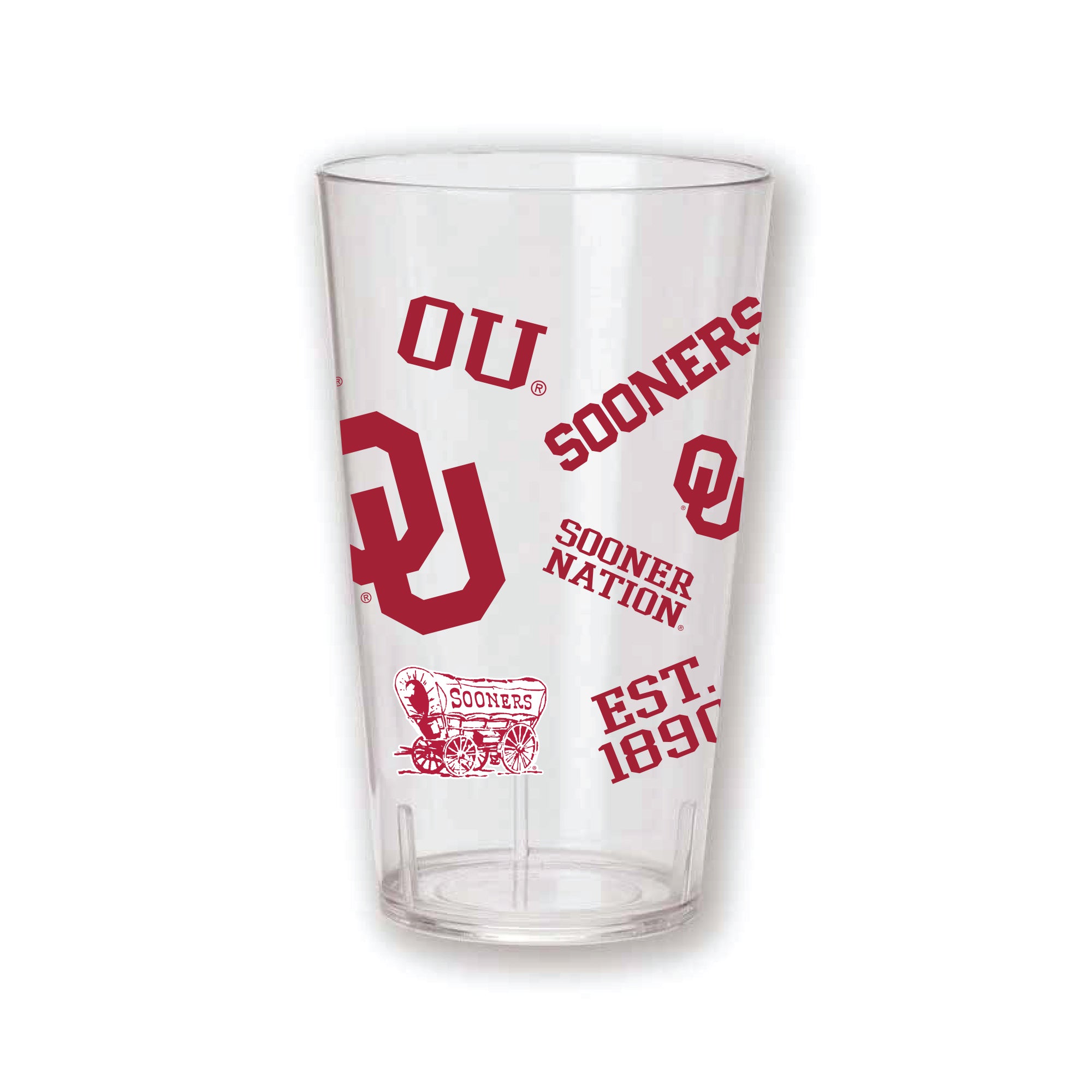 Set of 4 OKLAHOMA MEDLEY 24oz Tritan Tumblers