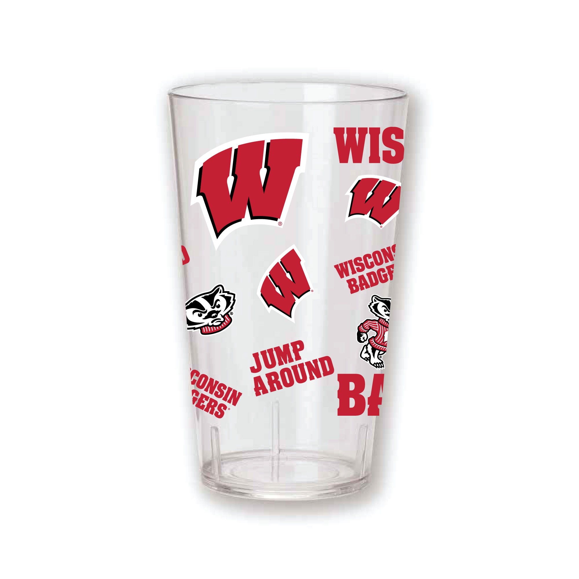 Set of 4 WISCONSIN MEDLEY 24oz Tritan Tumblers