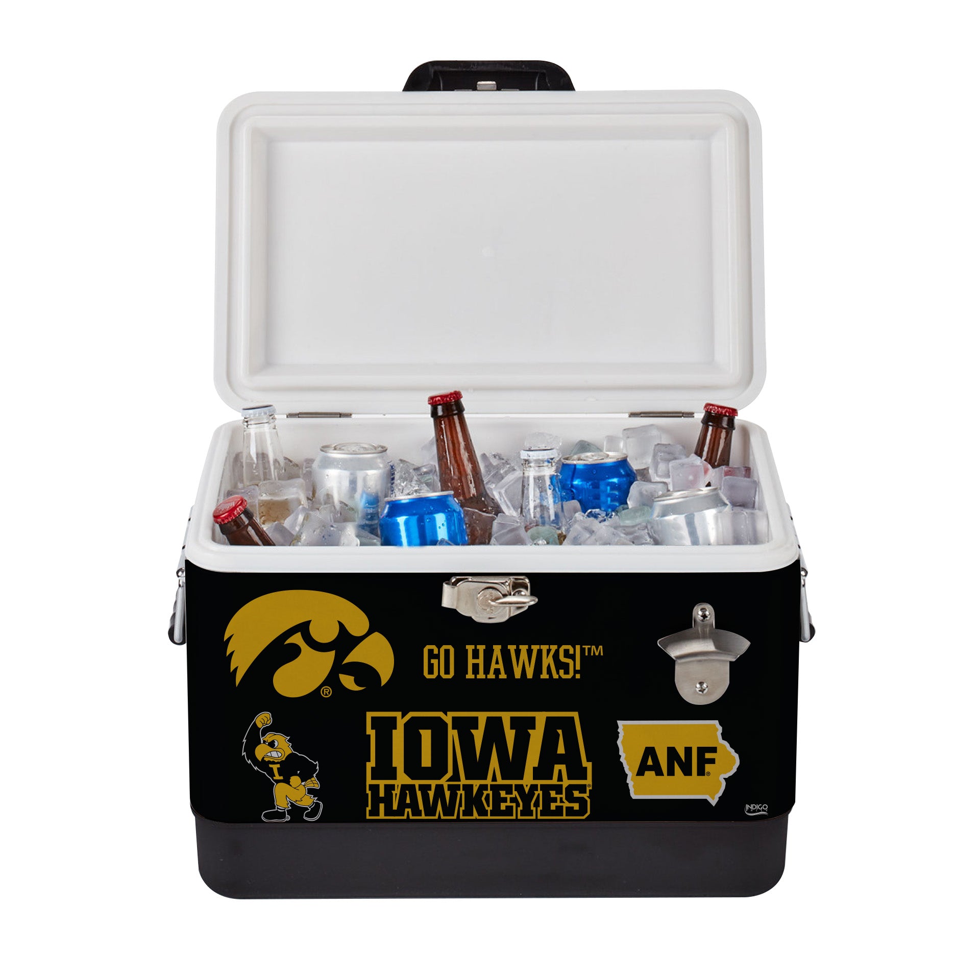 26qt Iowa Hawkeyes Medley Steel Cooler