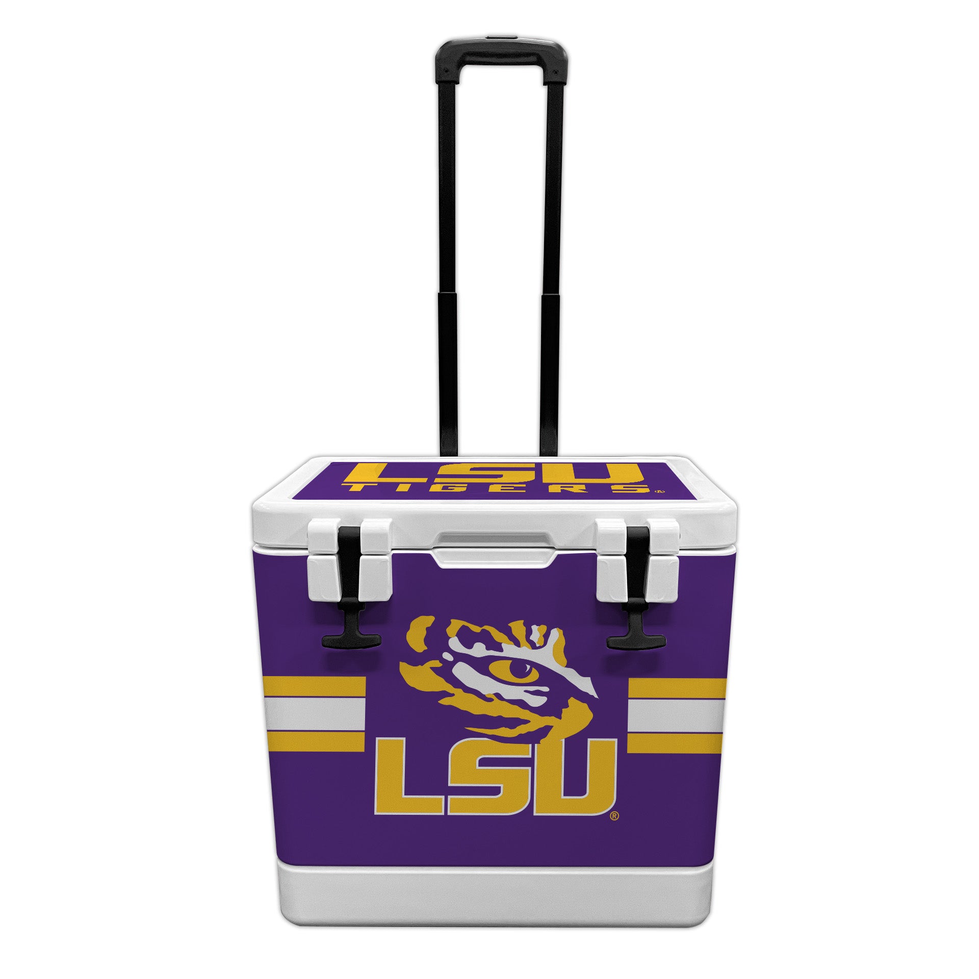 37qt LSU Tigers Rotomolded Wheeled Cooler