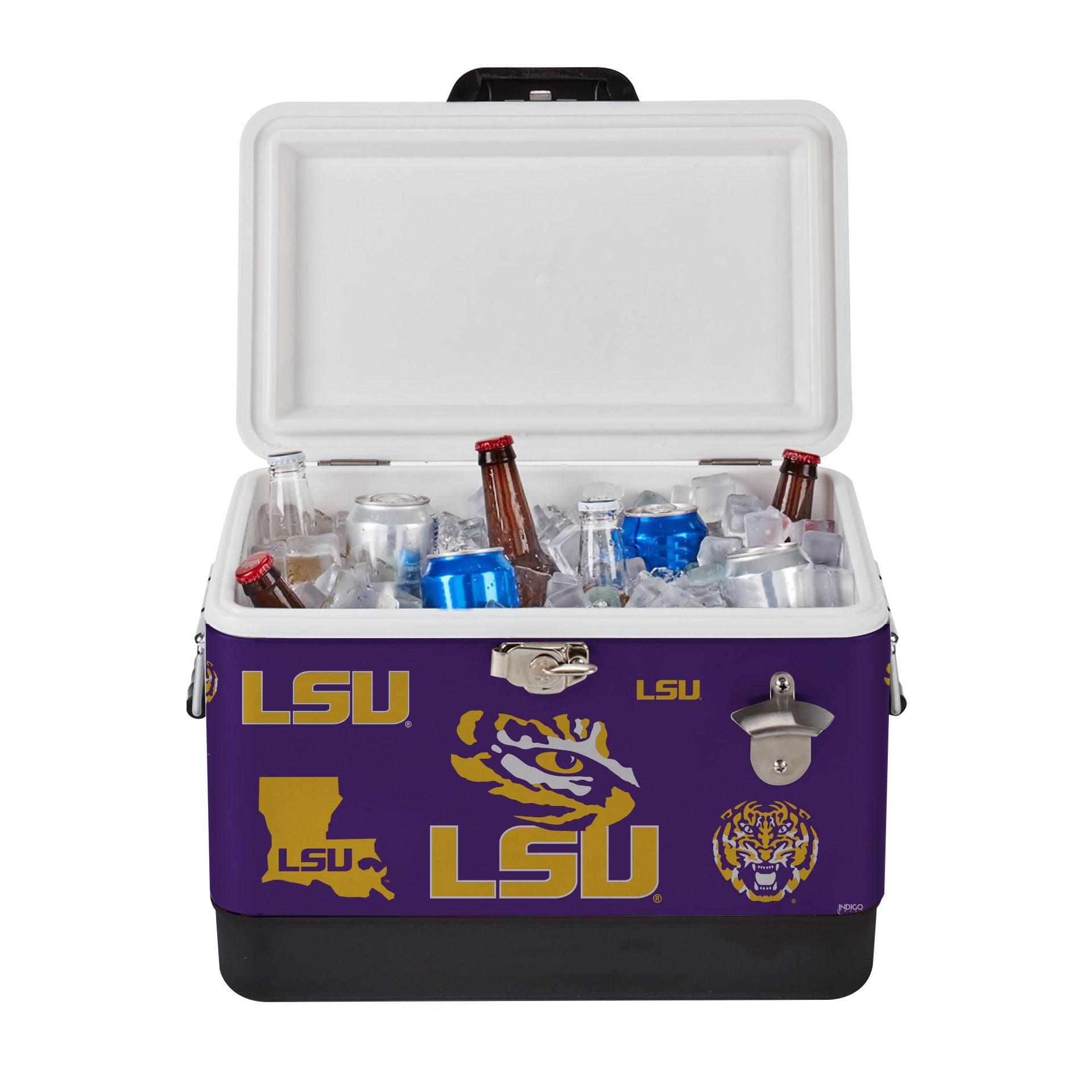 26qt LSU Tigers Medley Metal Cooler