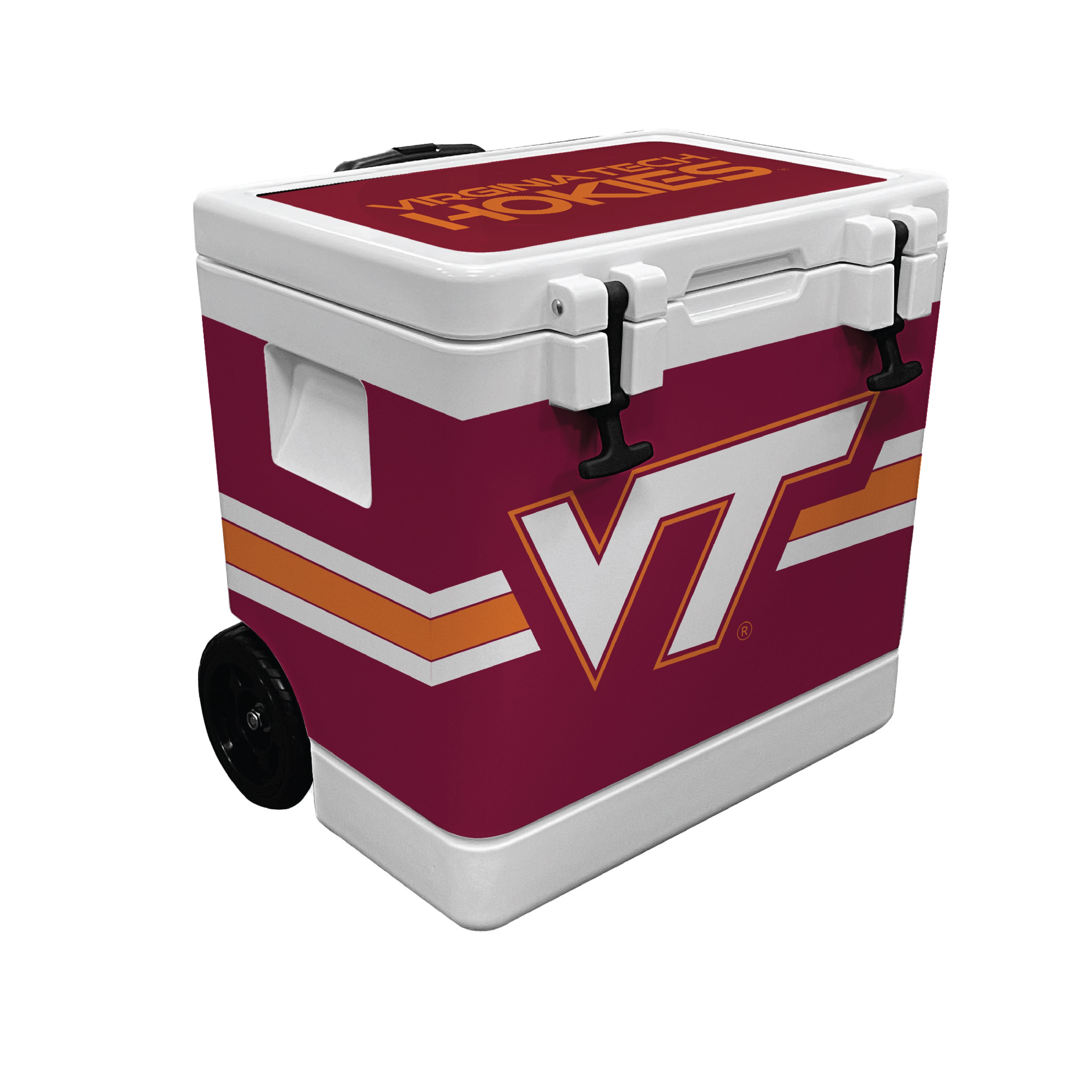 37QT Virginia Tech Hokies Rotomolded Wheeled Cooler