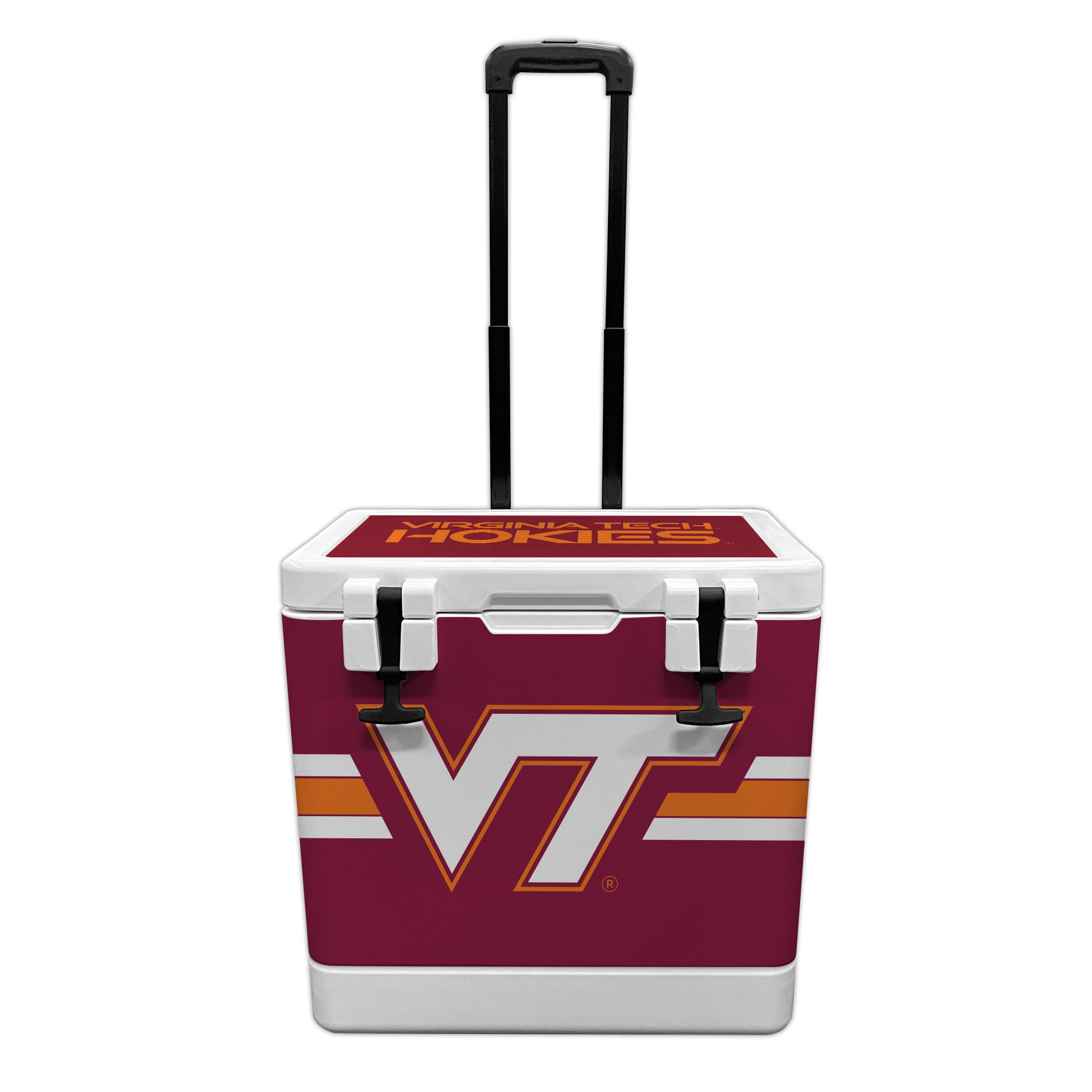37QT Virginia Tech Hokies Rotomolded Wheeled Cooler