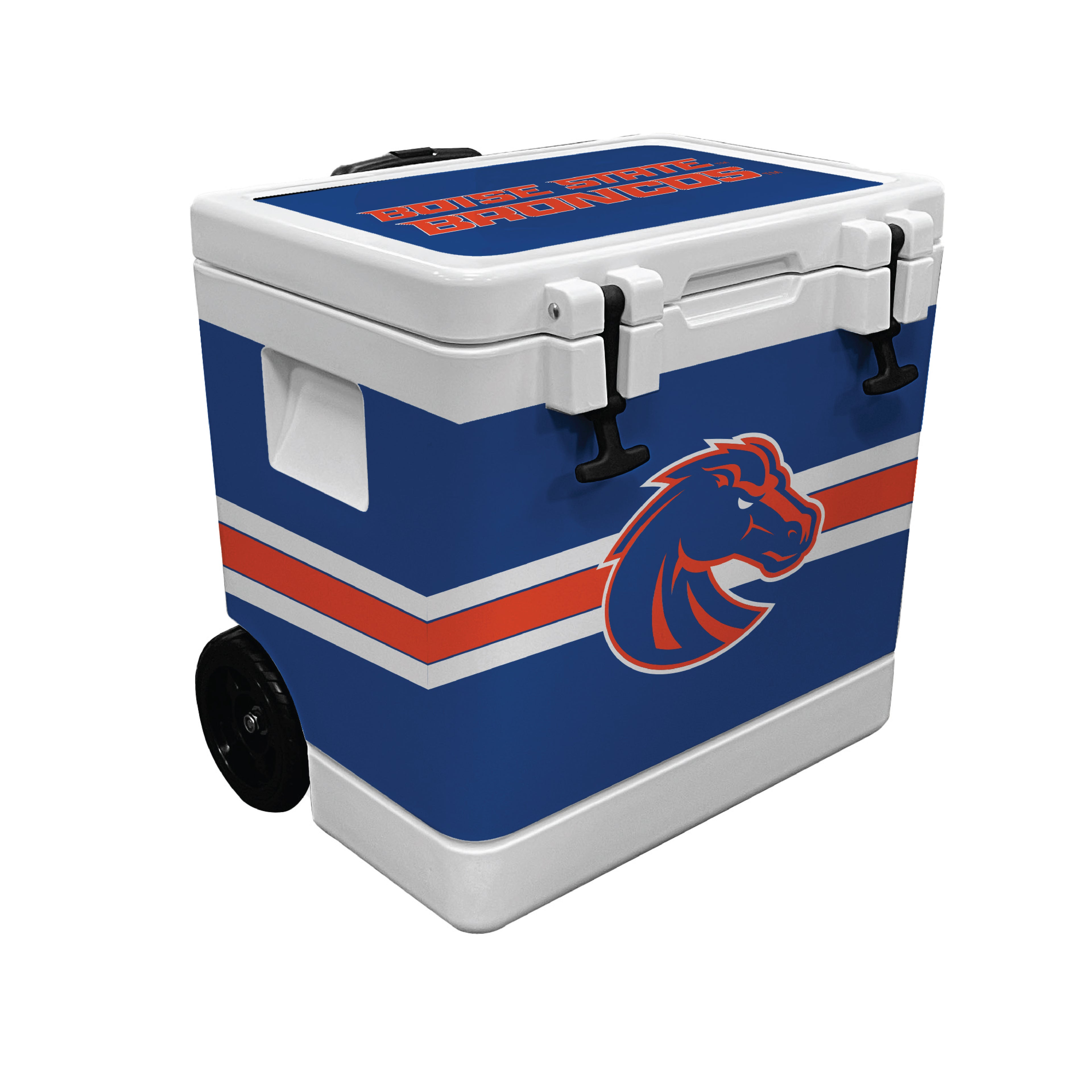 37QT Boise State Broncos Rotomolded Wheeled Cooler