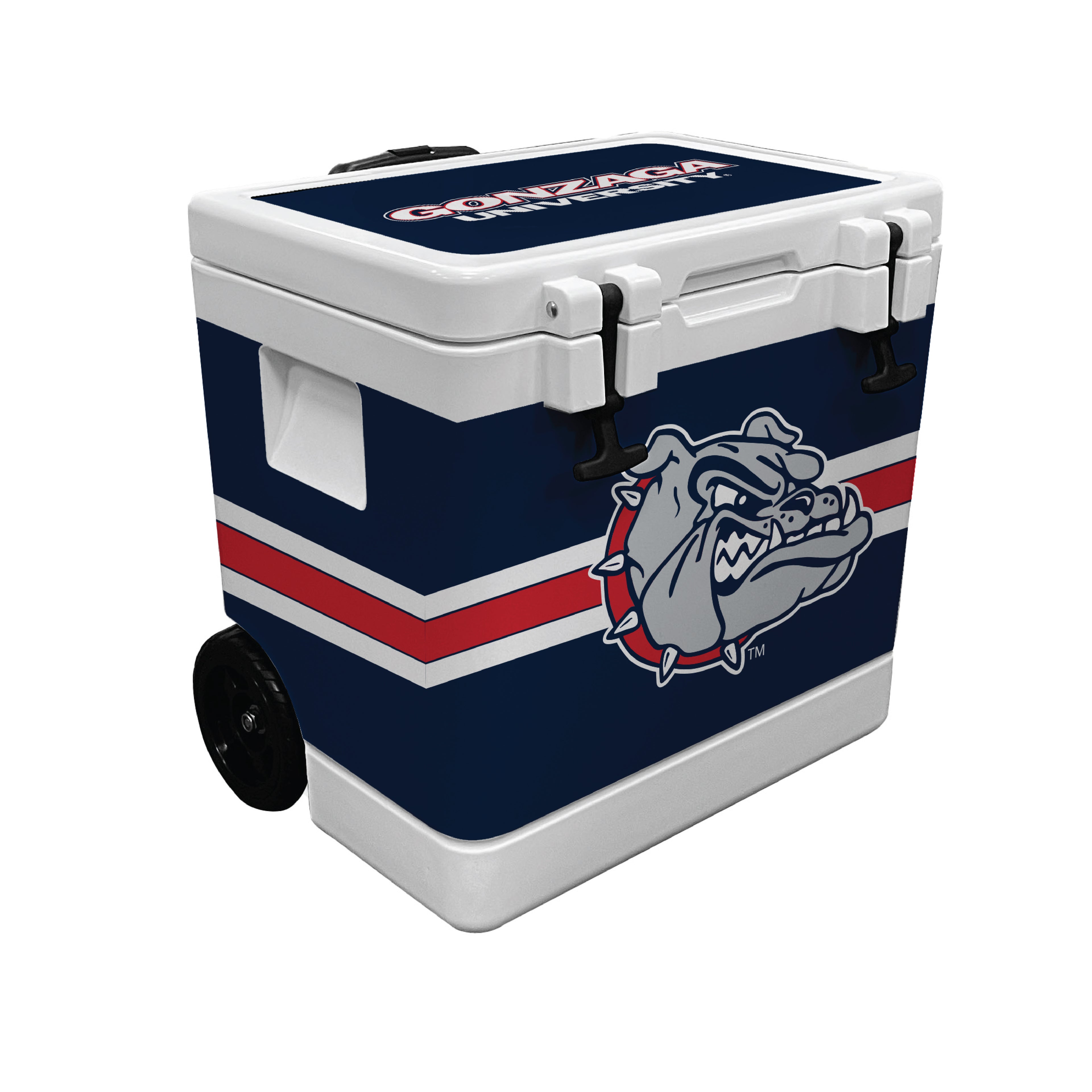 37QT Gonzaga Bulldogs Rotomolded Wheeled Cooler