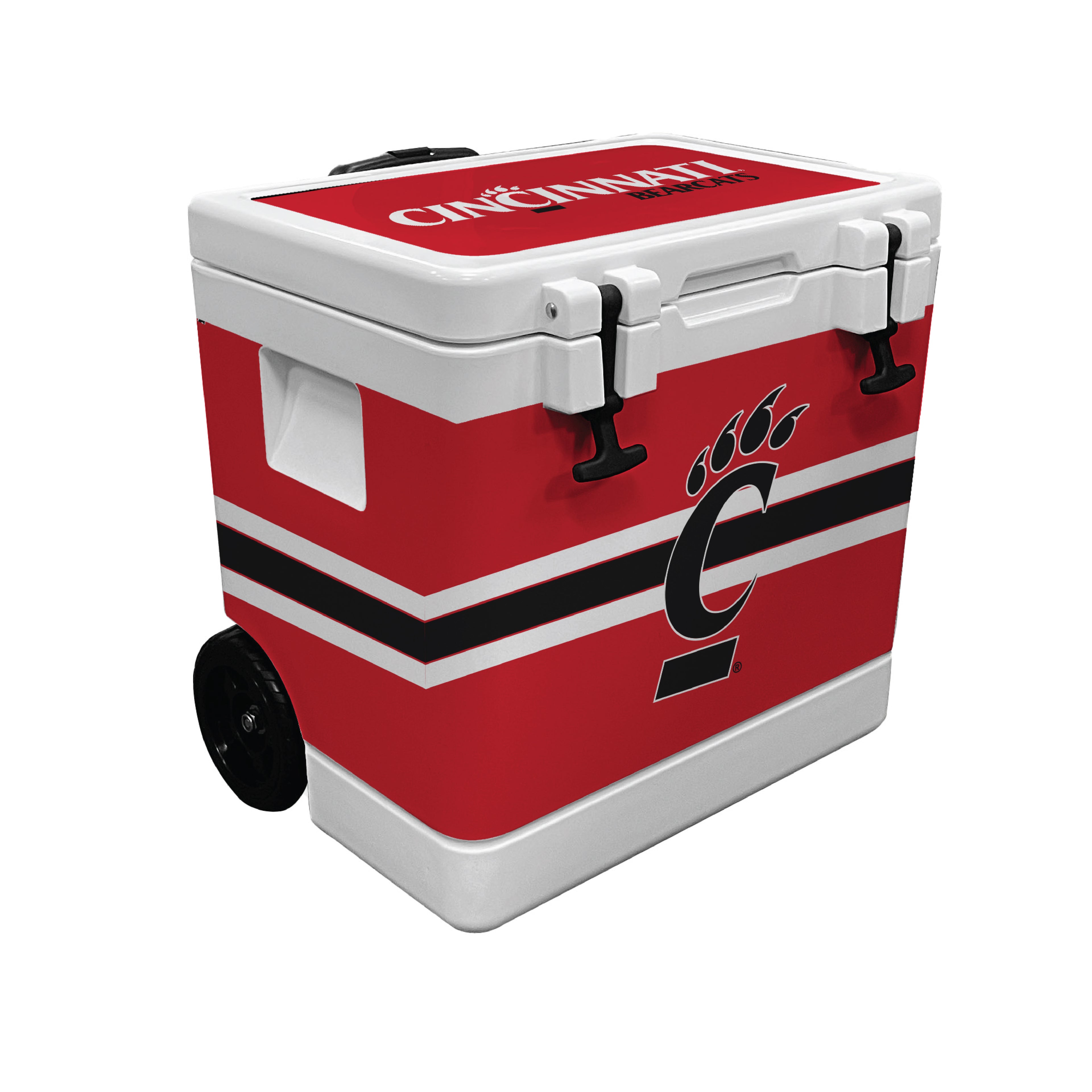 37QT Cincinnati Bearcats Rotomolded Wheeled Cooler