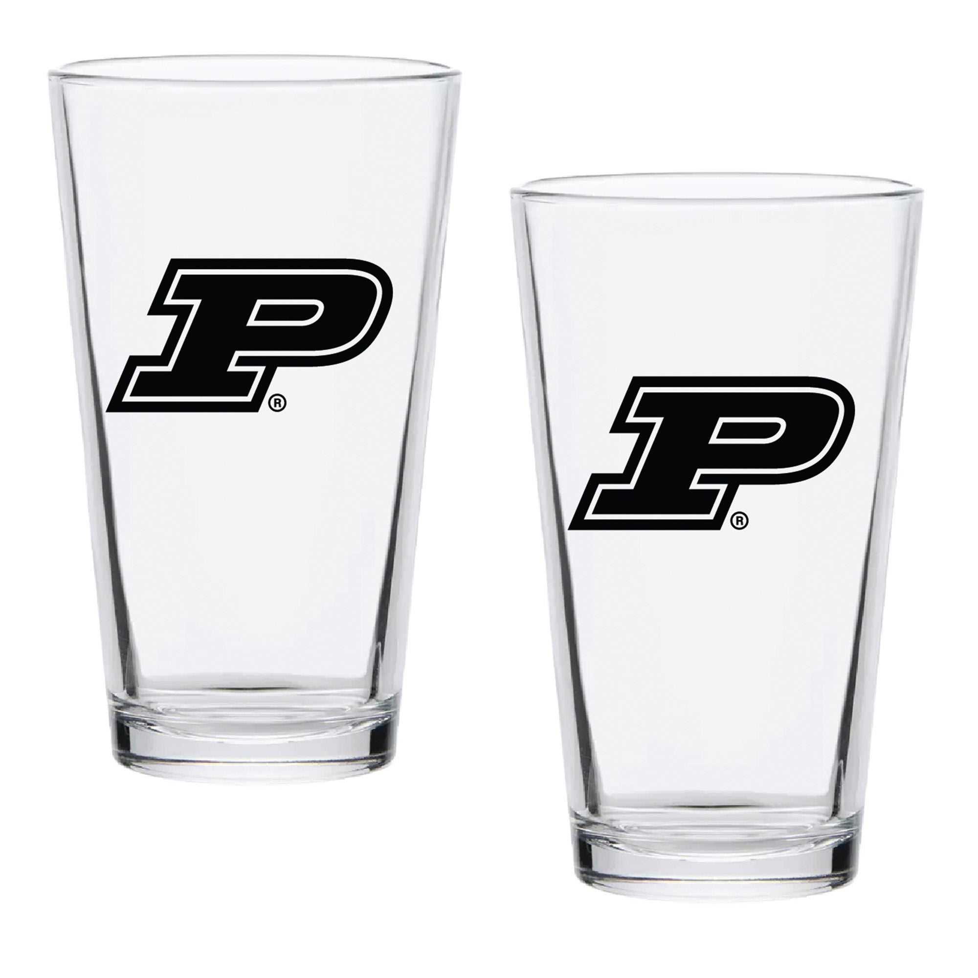 Set of 2 Purdue Boilermakers College Vault Sketch 16oz Pints