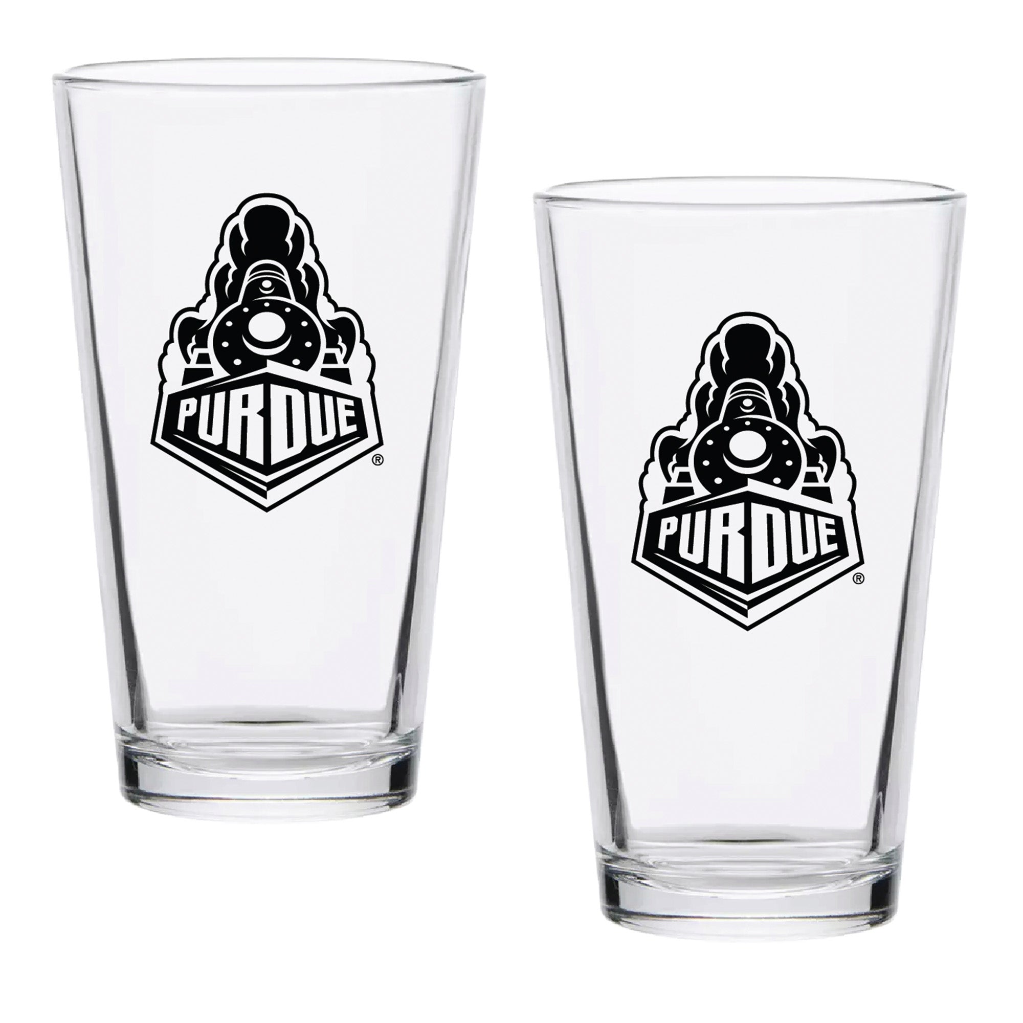 Set of 2 Purdue Boilermakers College Vault Sketch 16oz Pints