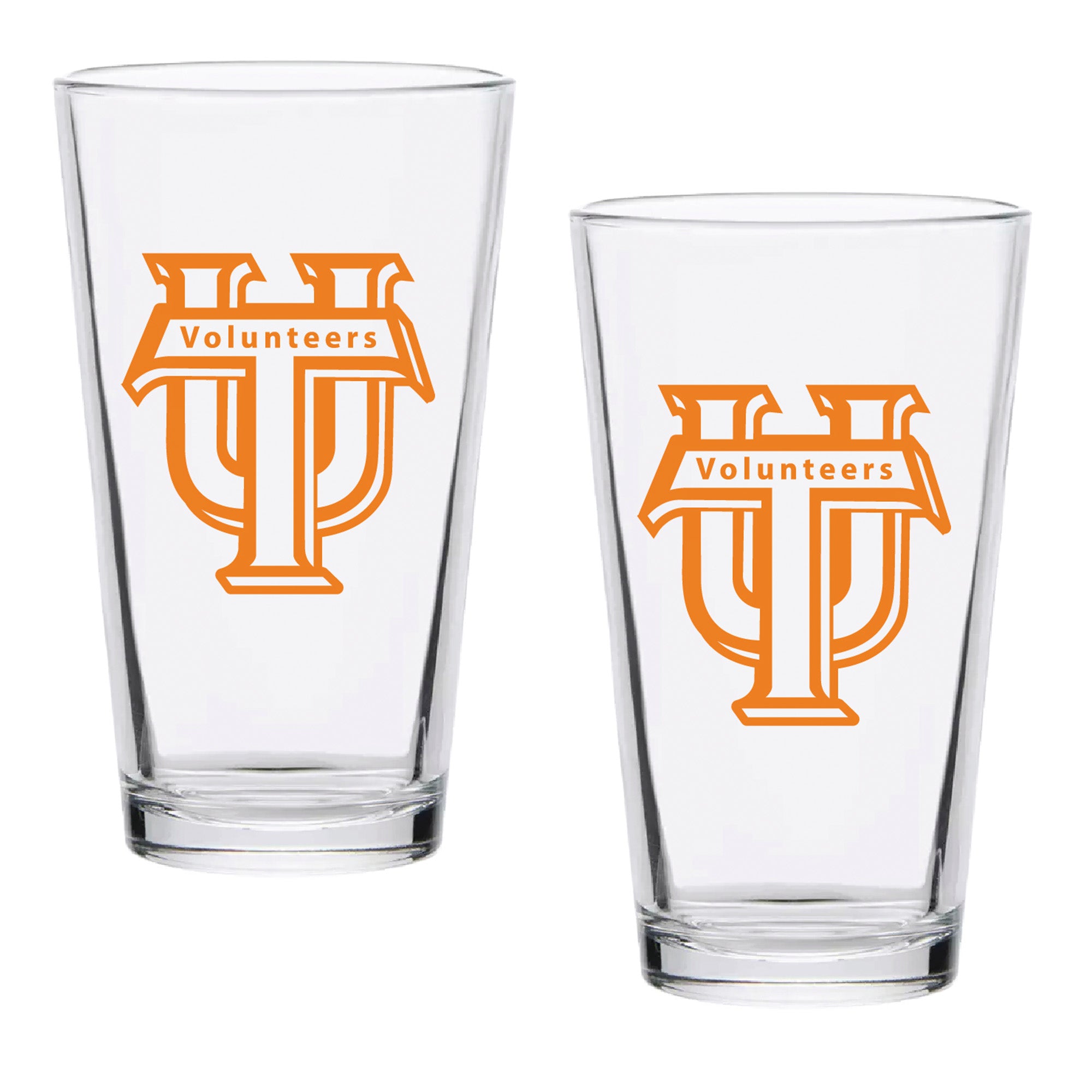 Set of 2 Tennessee Volunteers College Vault Sketch 16oz Pints
