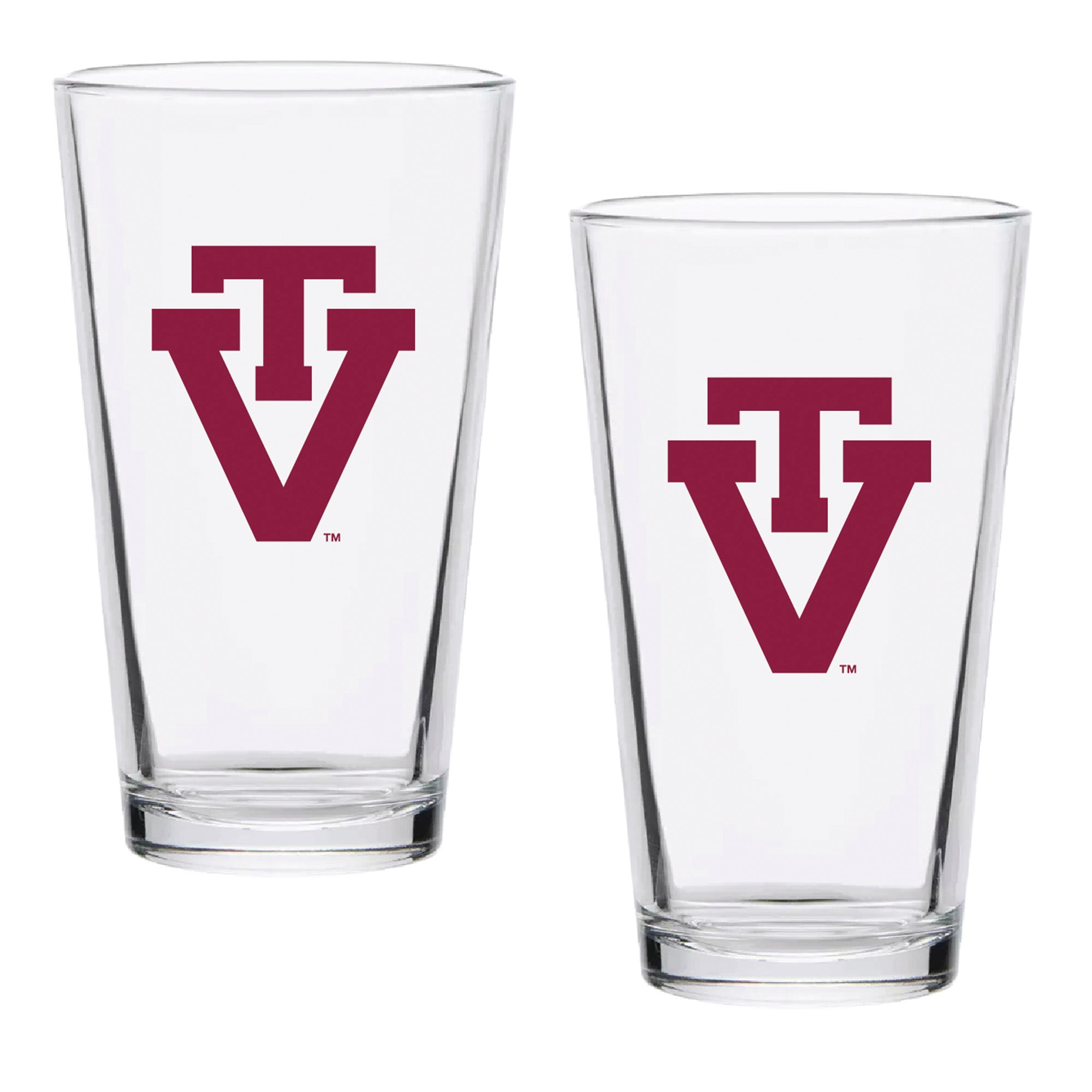 Set of 2 Virginia Tech Hokies College Vault Sketch 16oz Pints