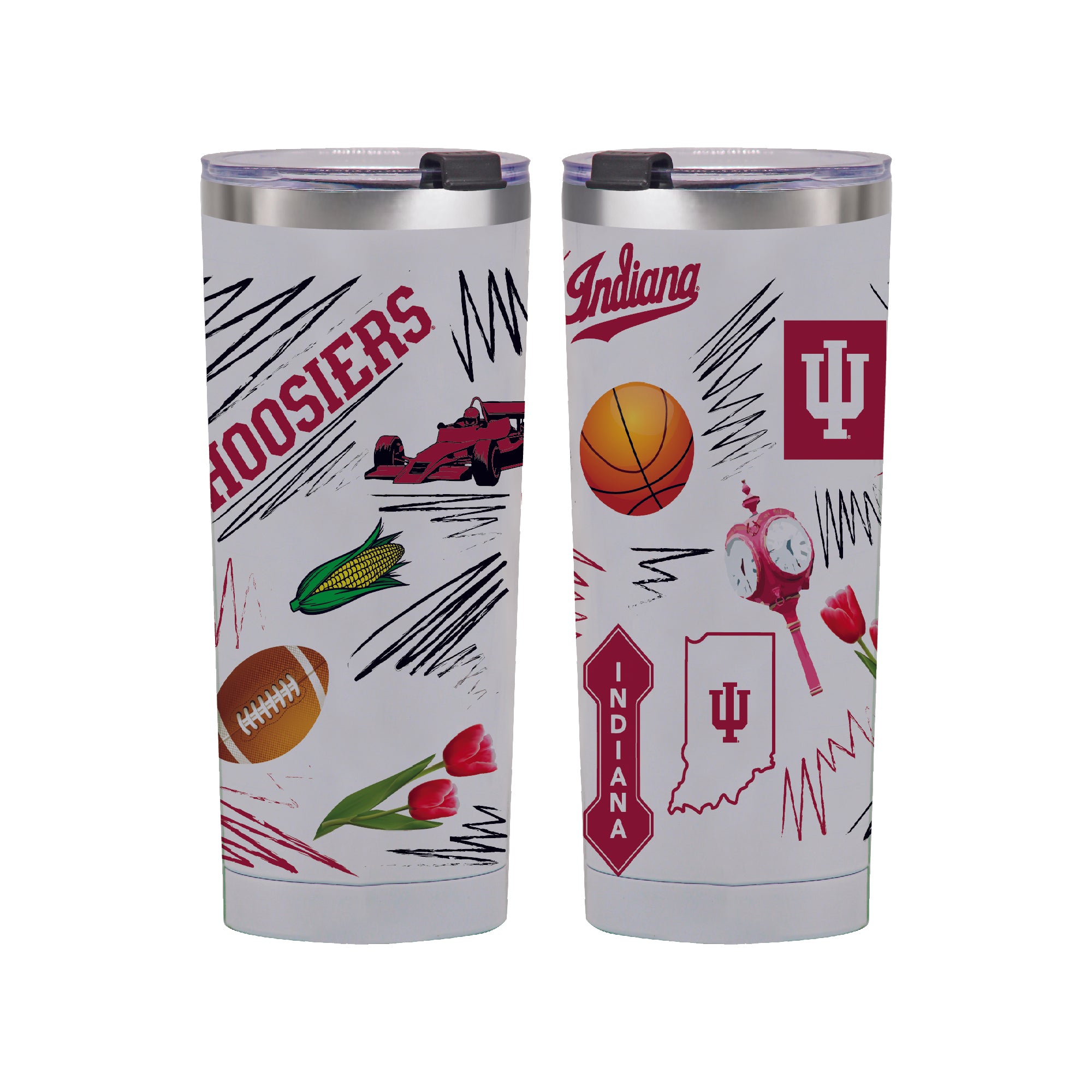 Indiana Hoosiers 24oz Local Stainless Steel Tumbler