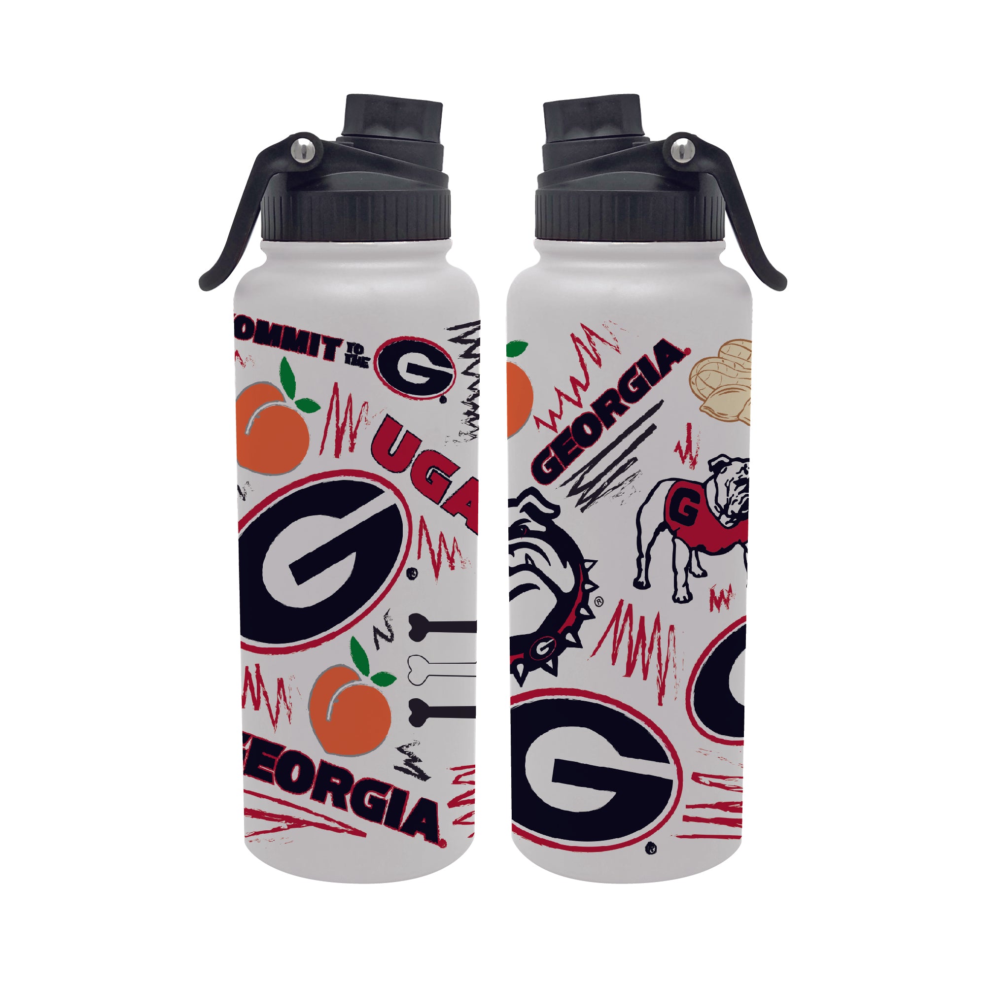 34oz Georgia Bulldogs Local Aqua Bottle