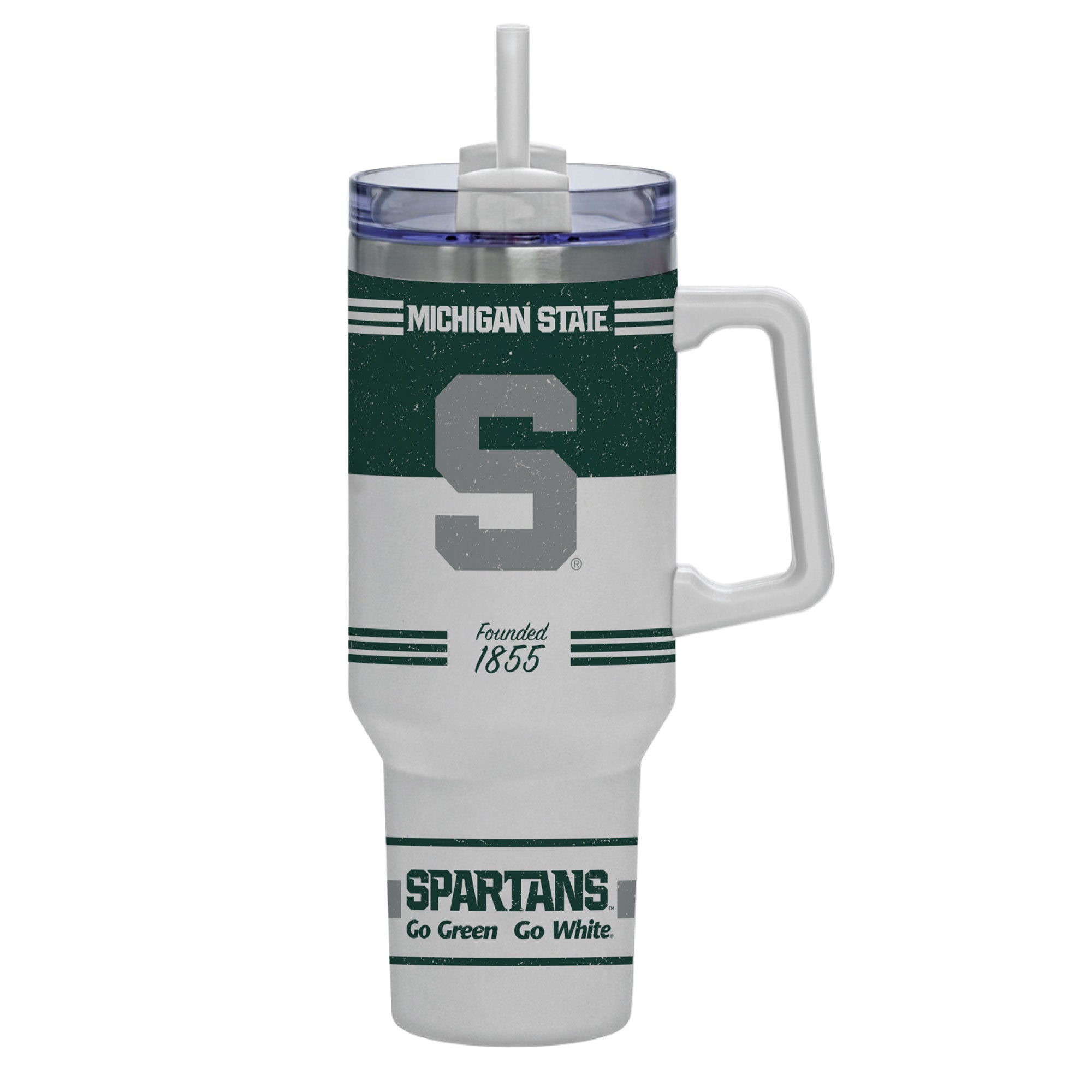 Michigan State Spartans 40oz Rocky Vintage Tumbler