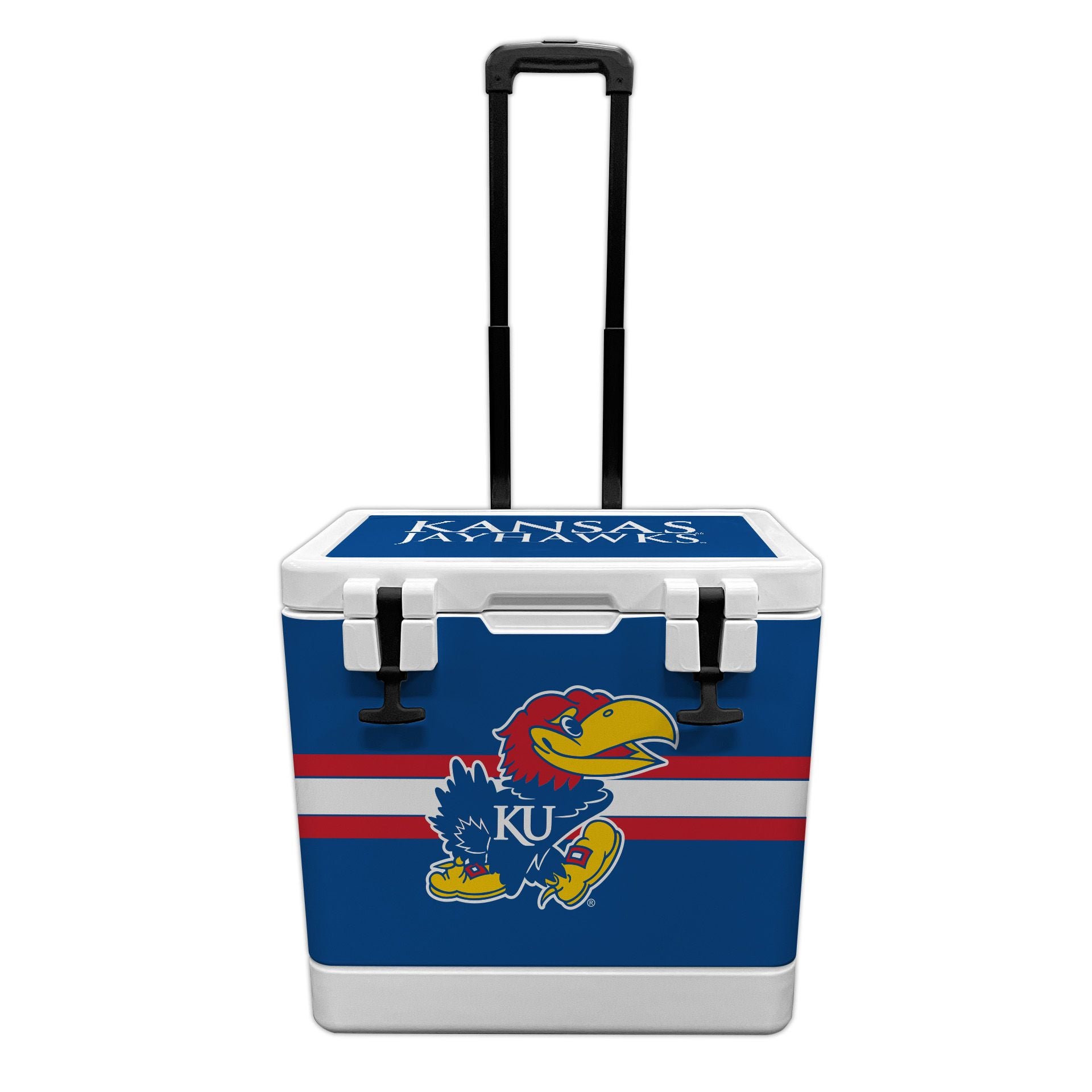 37QT Kansas Jayhawks Rotomolded Wheeled Cooler