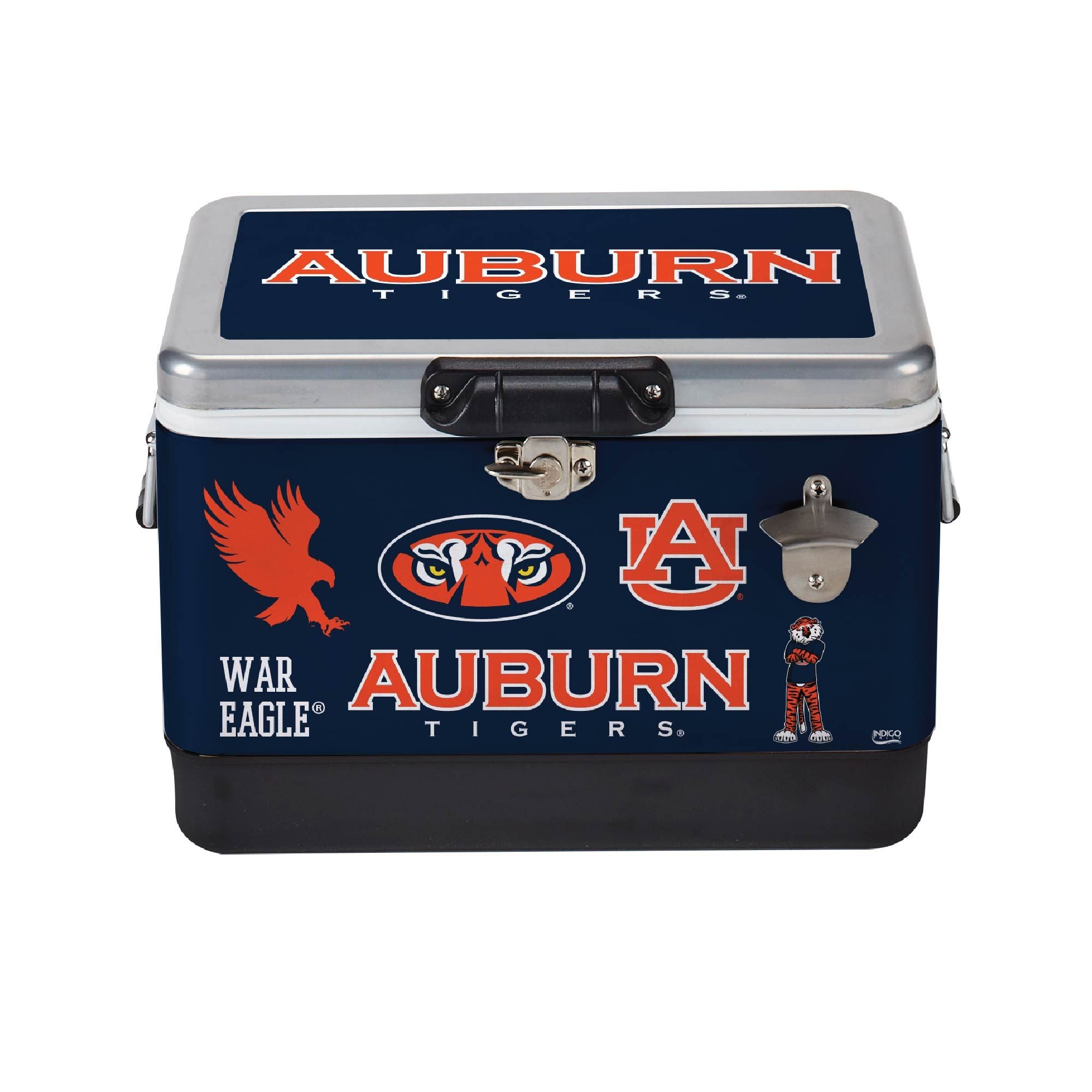 26qt Auburn Tigers Medley Steel Cooler