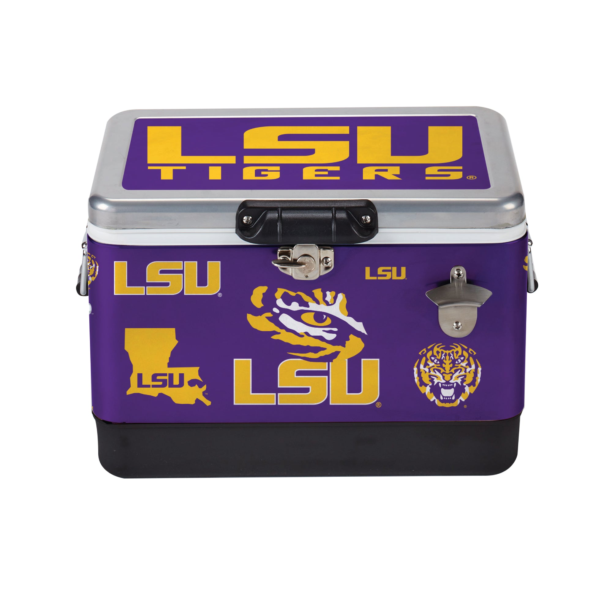 26qt LSU Tigers Medley Metal Cooler
