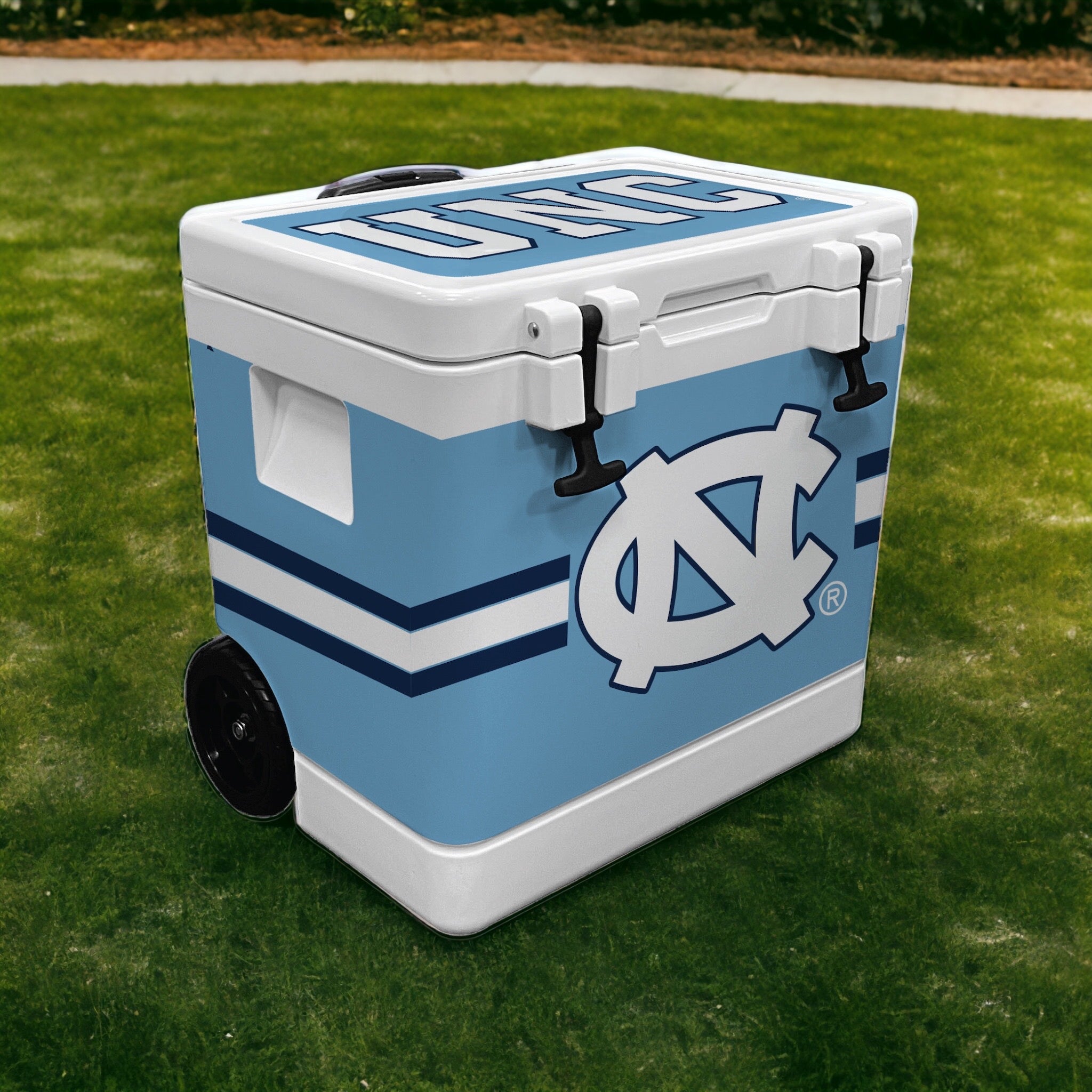 37qt North Carolina Tar Heels Rotomolded Wheeled Cooler