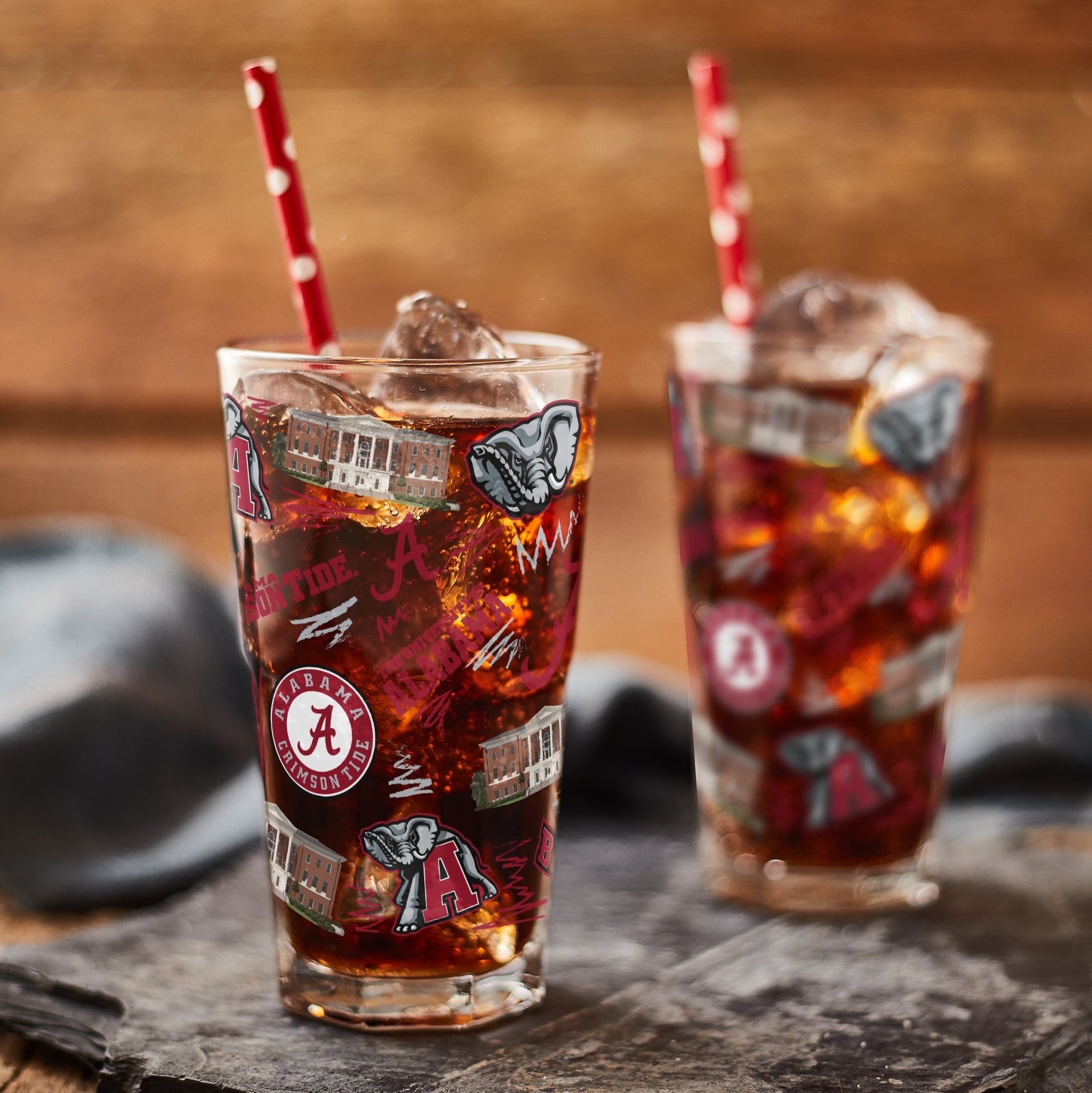 Set of 2 Alabama Crimson Tide Local 16oz Pints