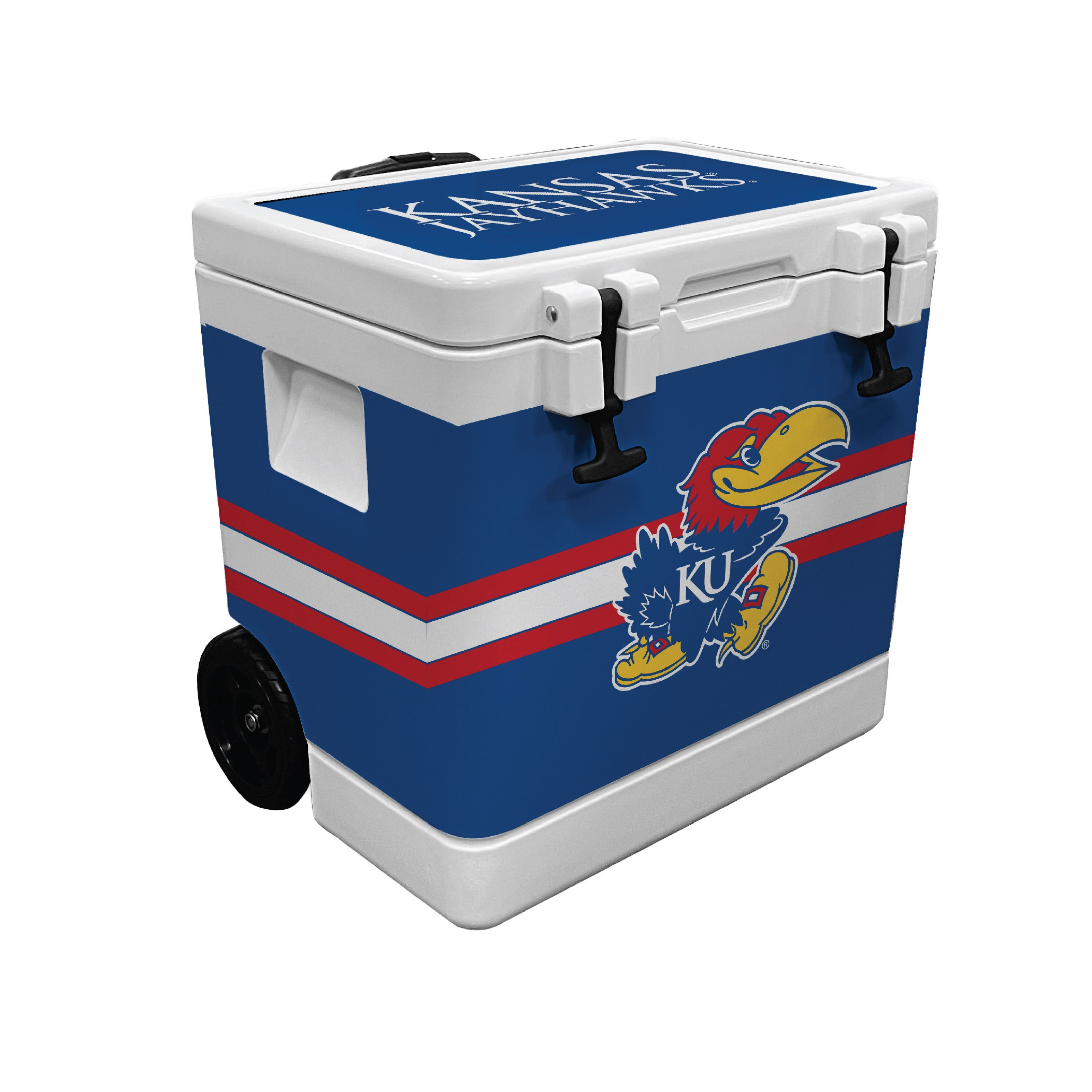 37QT Kansas Jayhawks Rotomolded Wheeled Cooler