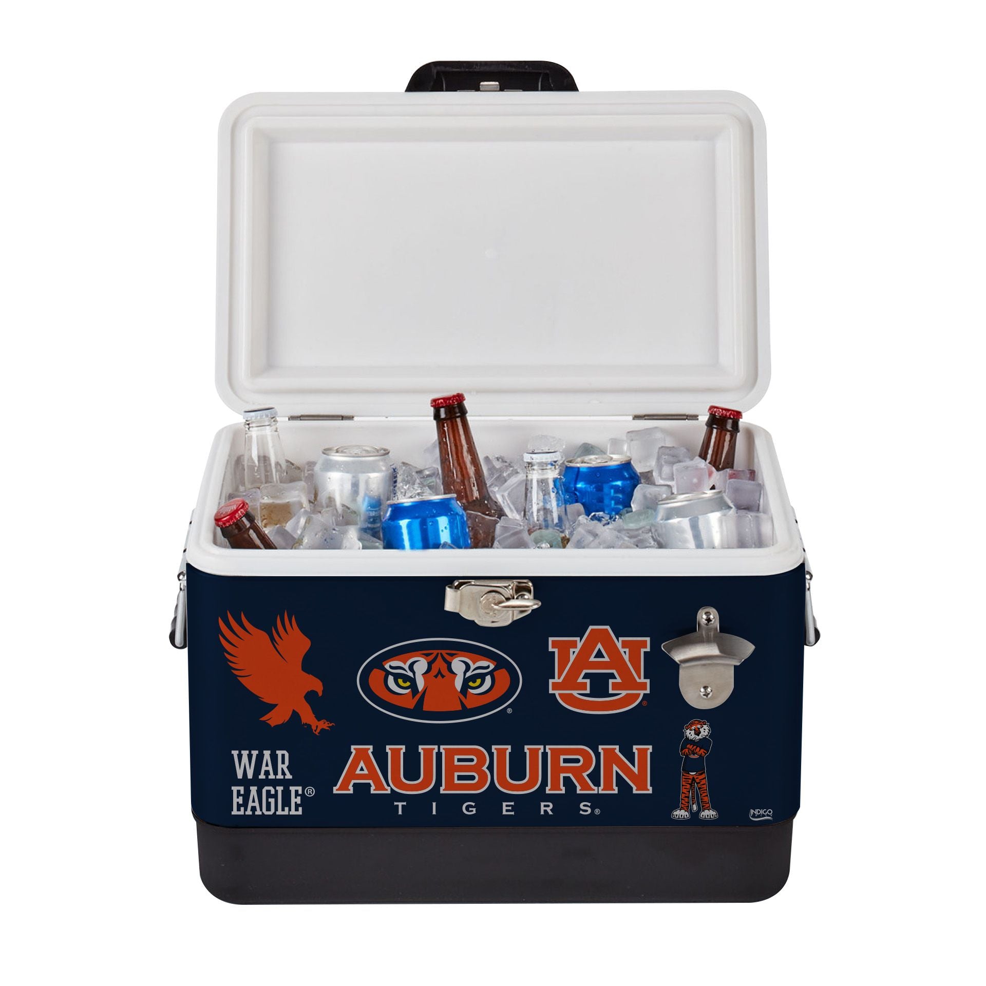 26qt Auburn Tigers Medley Steel Cooler