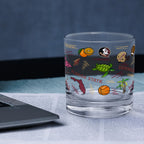 Set of 2 Florida State Seminoles 14oz Local Rocks Glasses