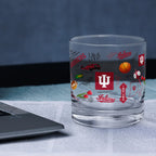 Set of 2 Indiana Hoosiers 14oz Local Rocks Glasses