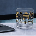 Set of 2 Purdue Boilermakers 14oz Local Rocks Glasses