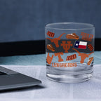 Set of 2 Texas Longhorns 14oz Local Rocks Glasses