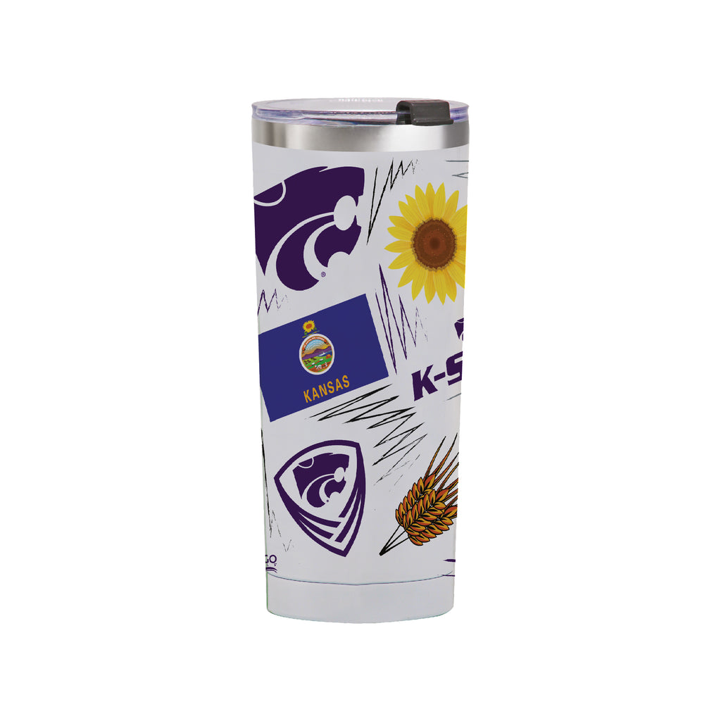 K-State Wildcats 24oz Local Stainless Steel Tumbler
