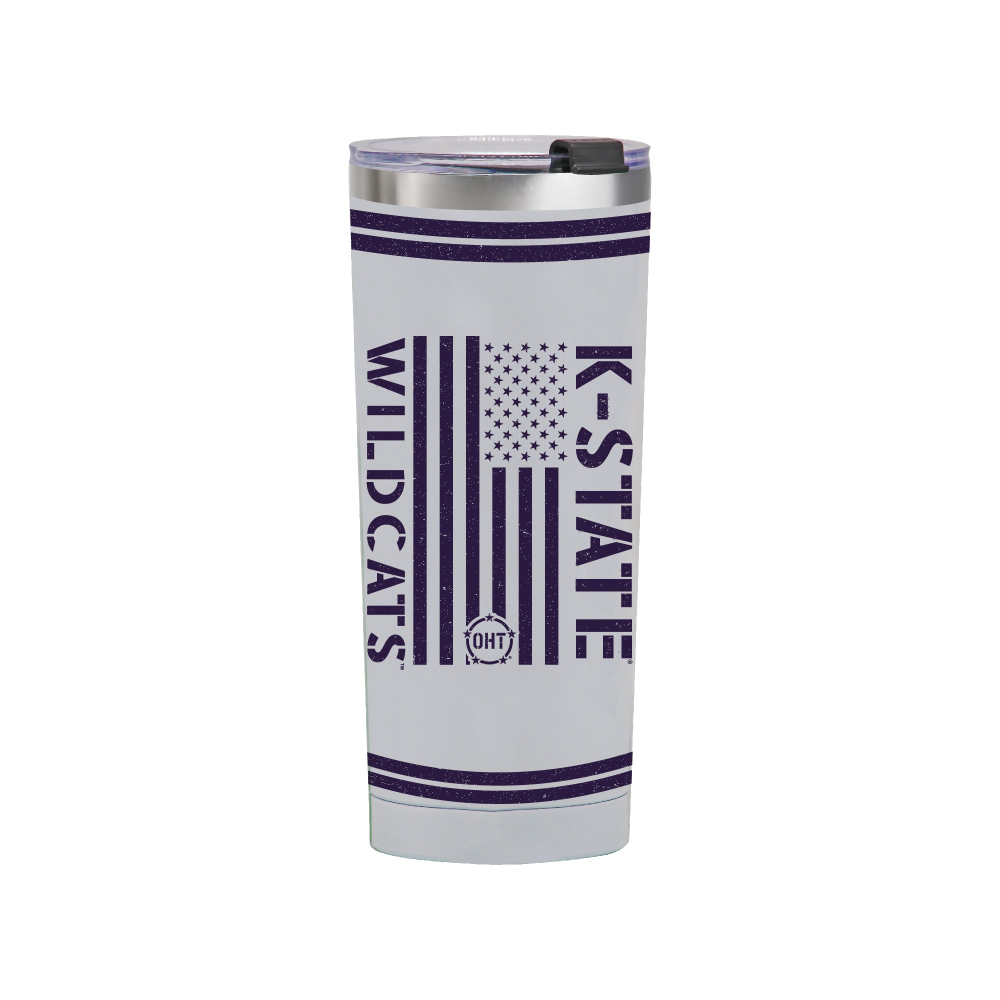 24oz Kansas State Wildcats OHT TC Flag Tumbler