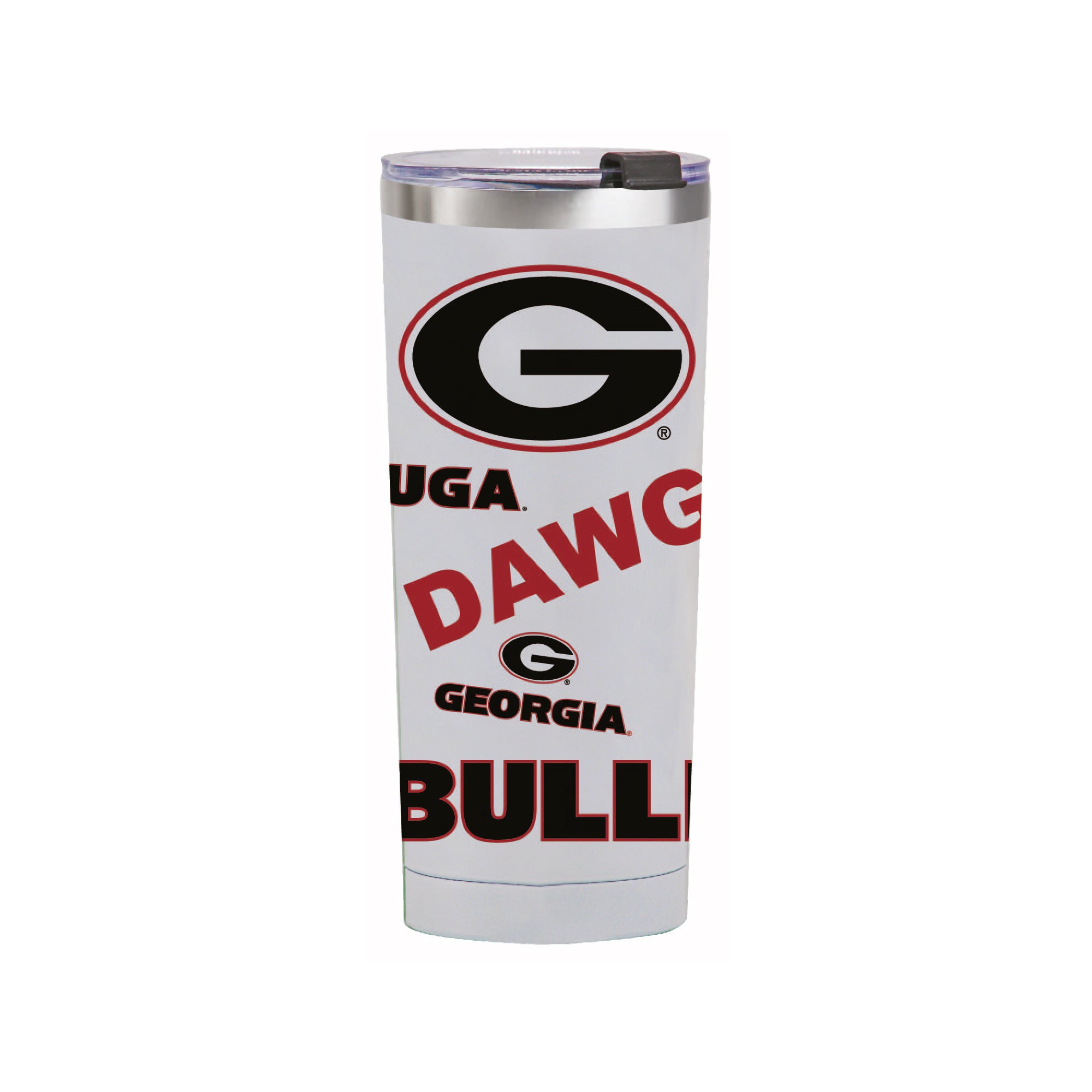 24oz Georgia Bulldogs Medley Stainless Steel Tumbler