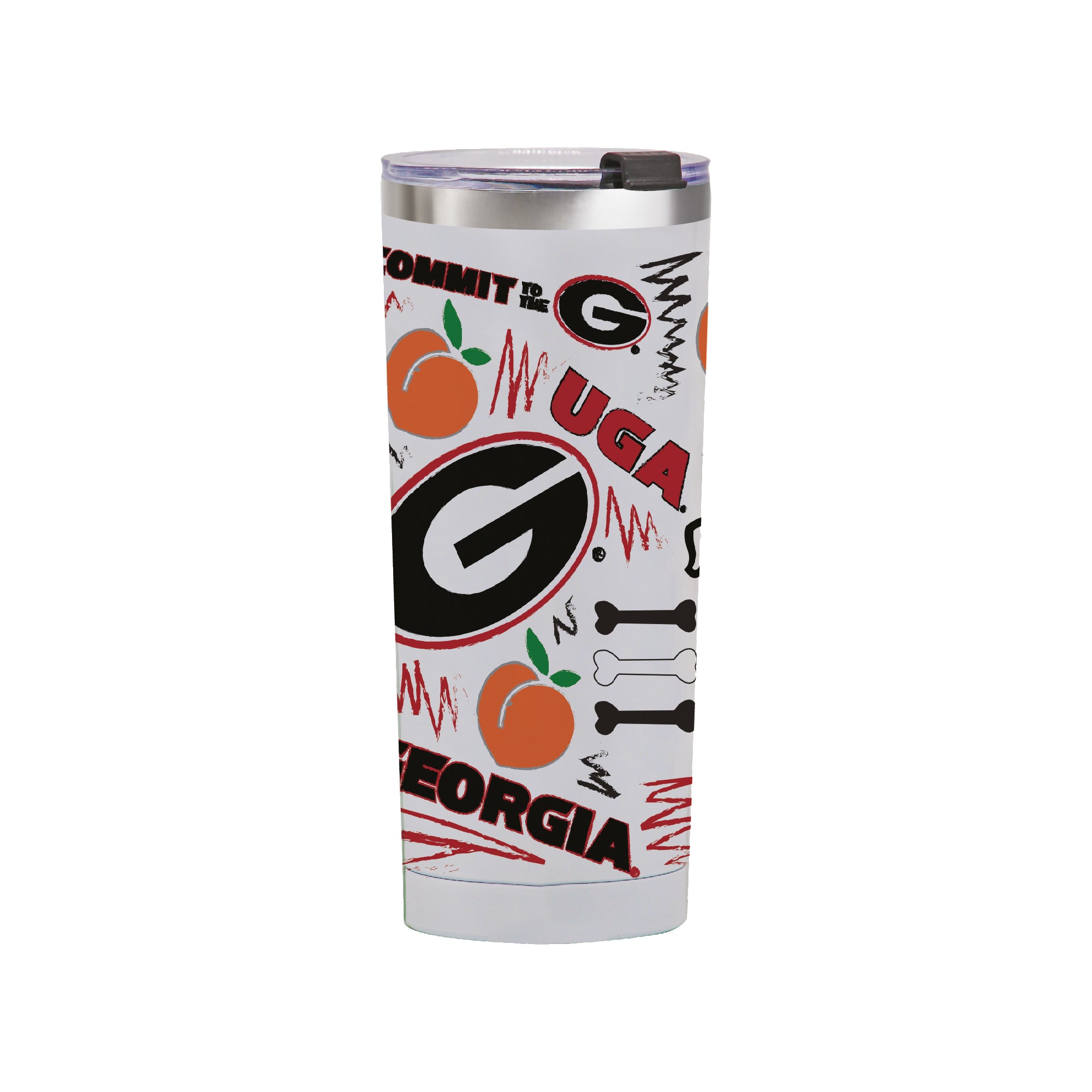 Georgia Bulldogs 24oz Local Stainless Steel Tumbler