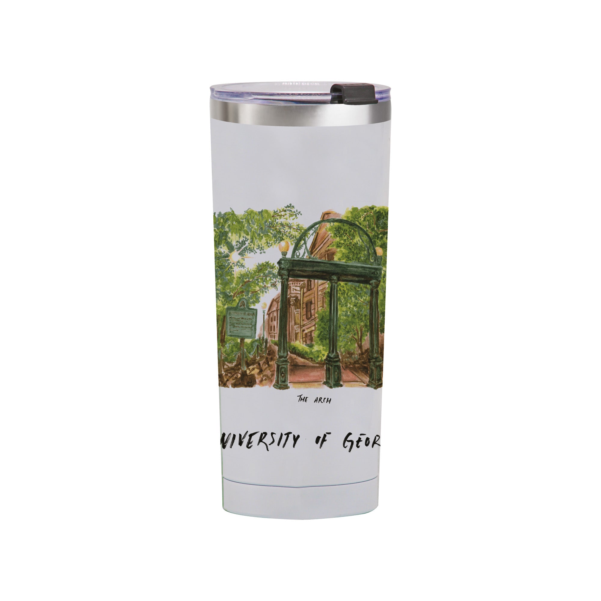 Georgia Bulldogs 24oz Stainless Steel Tumbler by Laura Wilcox