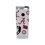 24oz Alabama Crimson Tide Basketball Sketch Tumbler