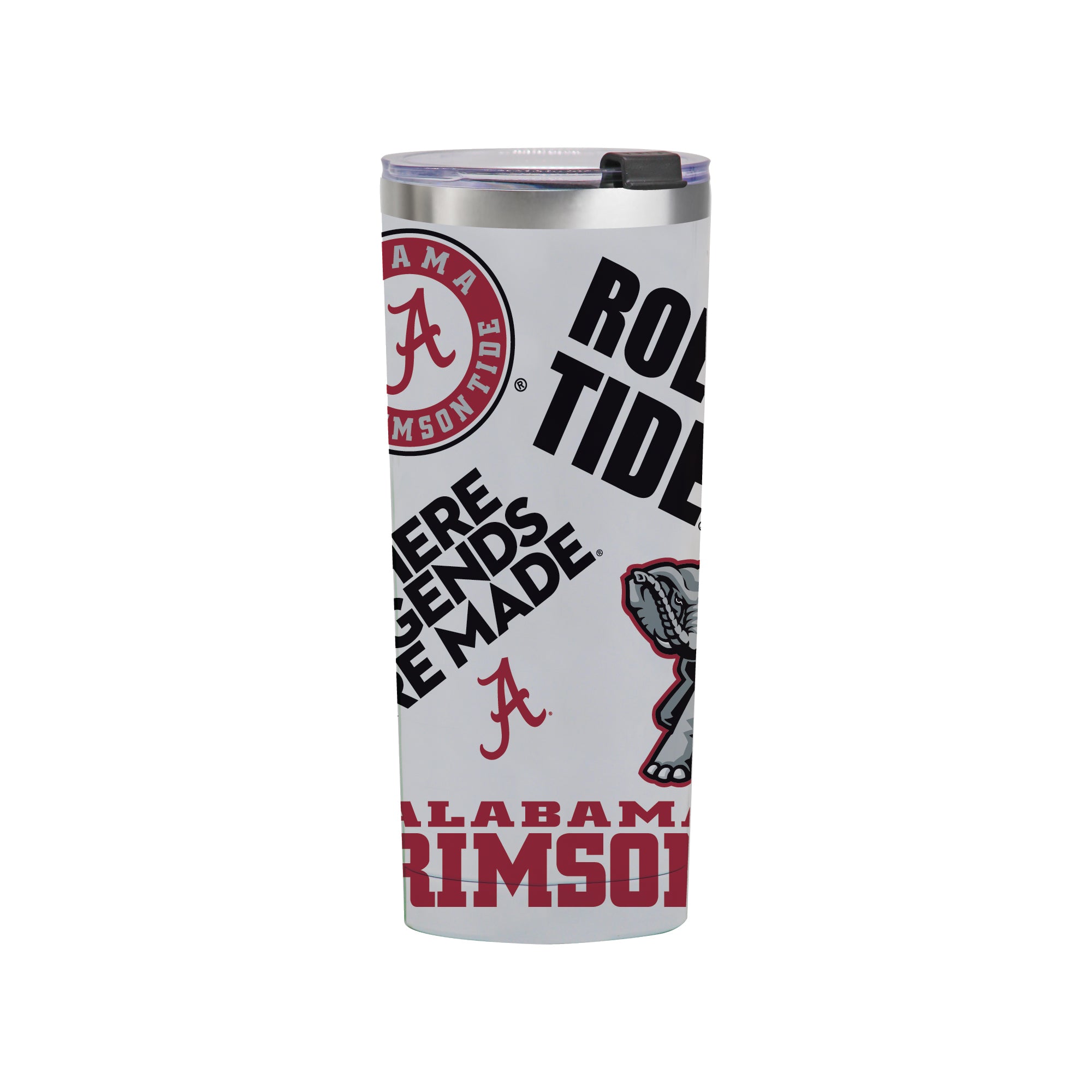 24oz Alabama Crimson Tide Medley Stainless Steel Tumbler