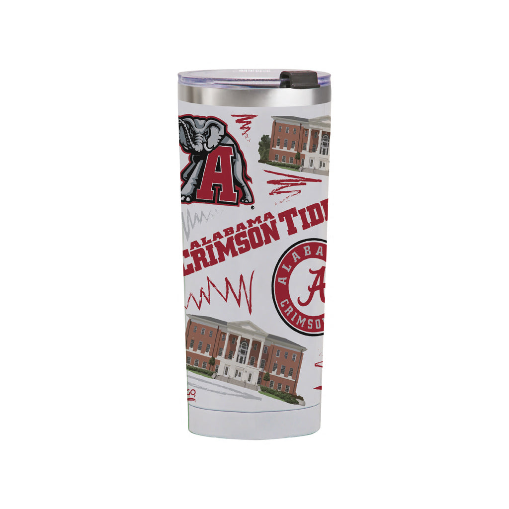 Alabama Crimson Tide 24oz Local Stainless Steel Tumbler