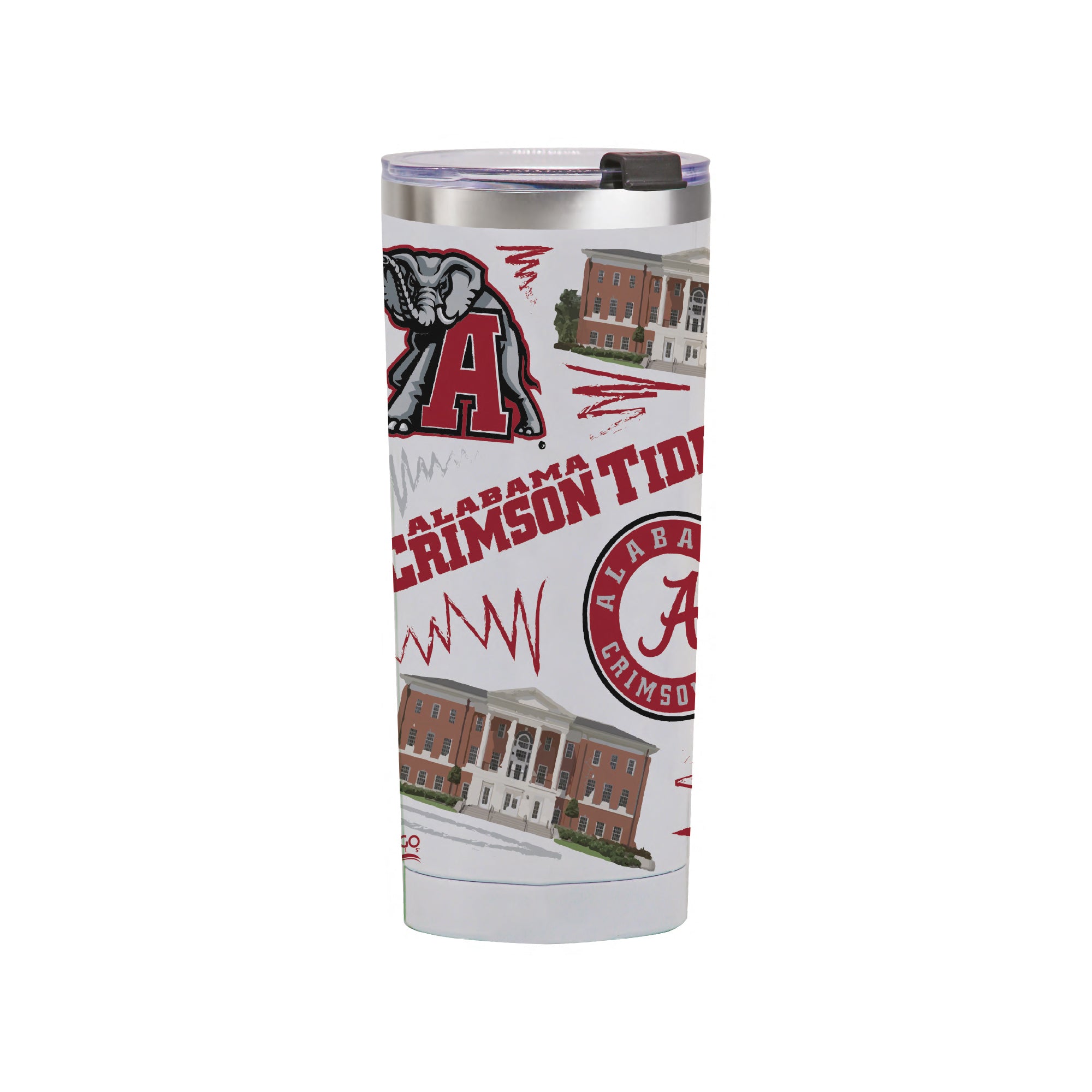 Alabama Crimson Tide 24oz Local Stainless Steel Tumbler