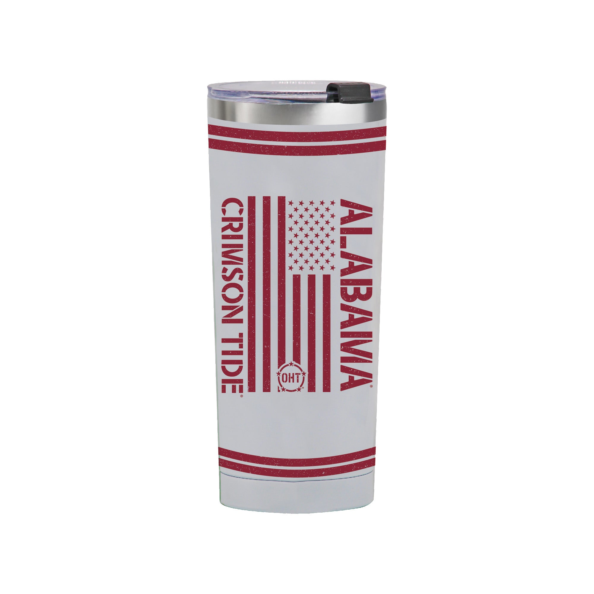 24oz Alabama Crimson Tide OHT TC Flag Tumbler