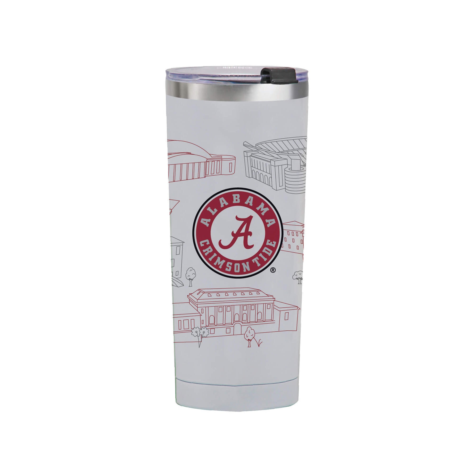 Alabama Crimson Tide 24oz Campus Line Art Tumbler