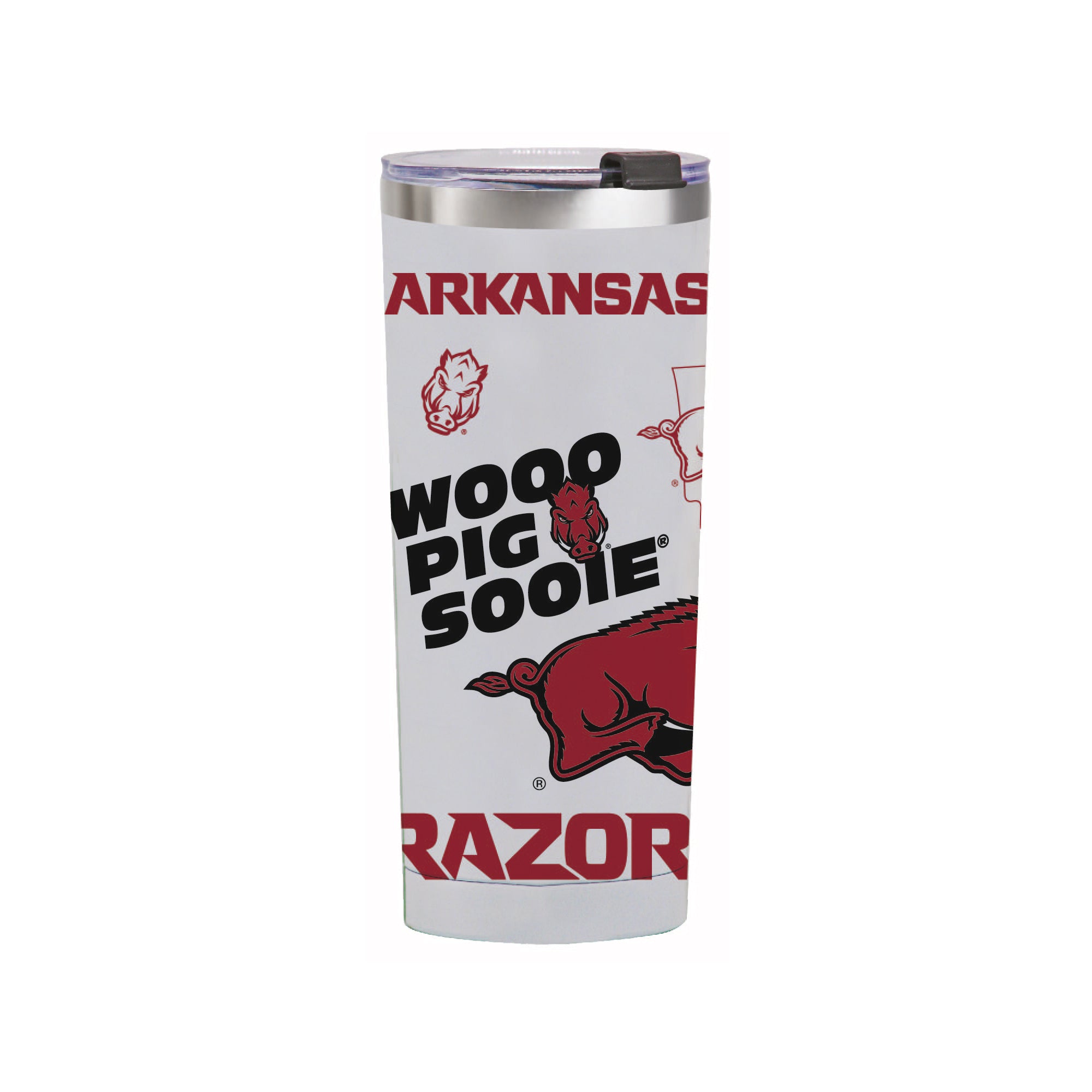 24oz Arkansas Razorbacks Medley Stainless Steel Tumbler