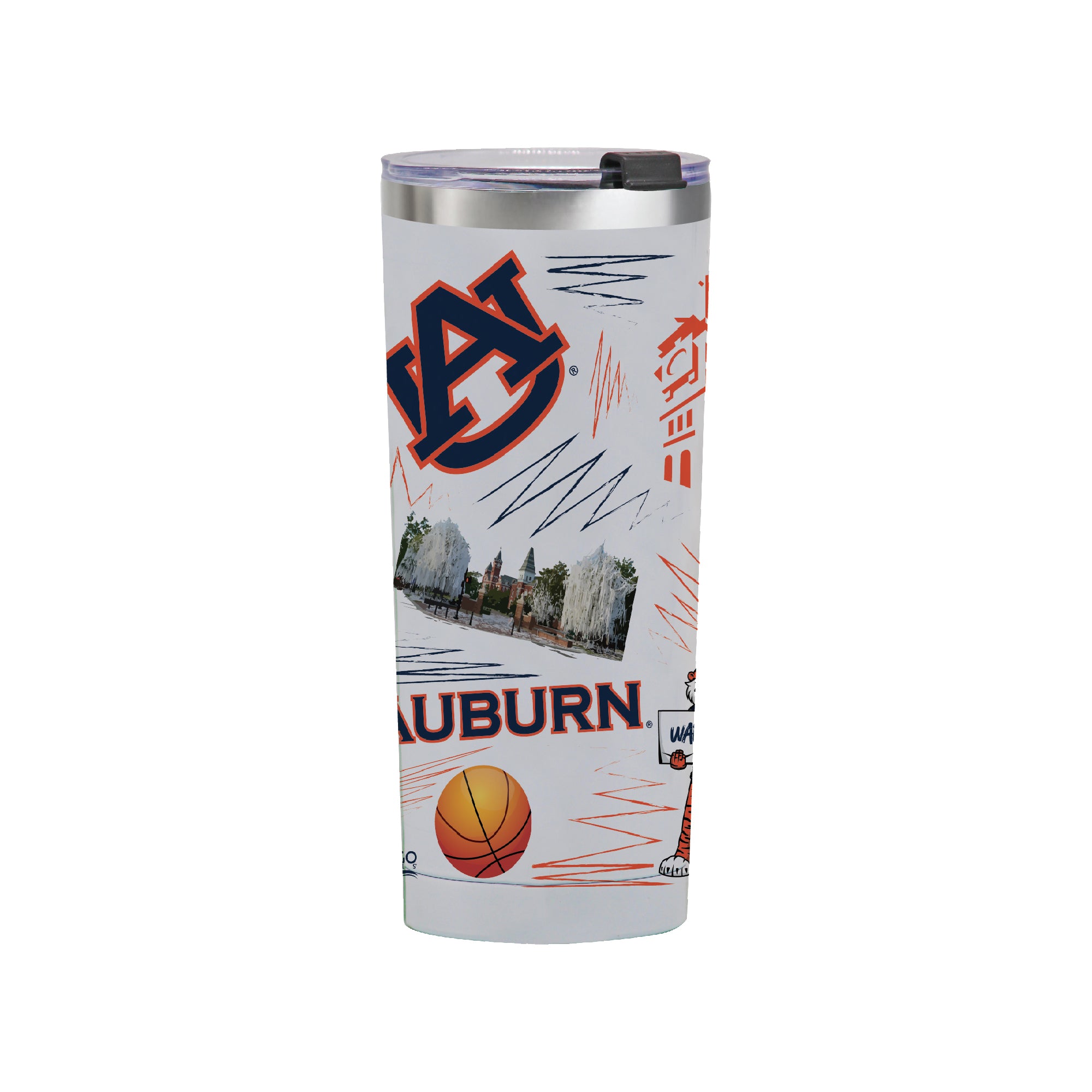 Auburn Tigers 24oz Local Stainless Steel Tumbler