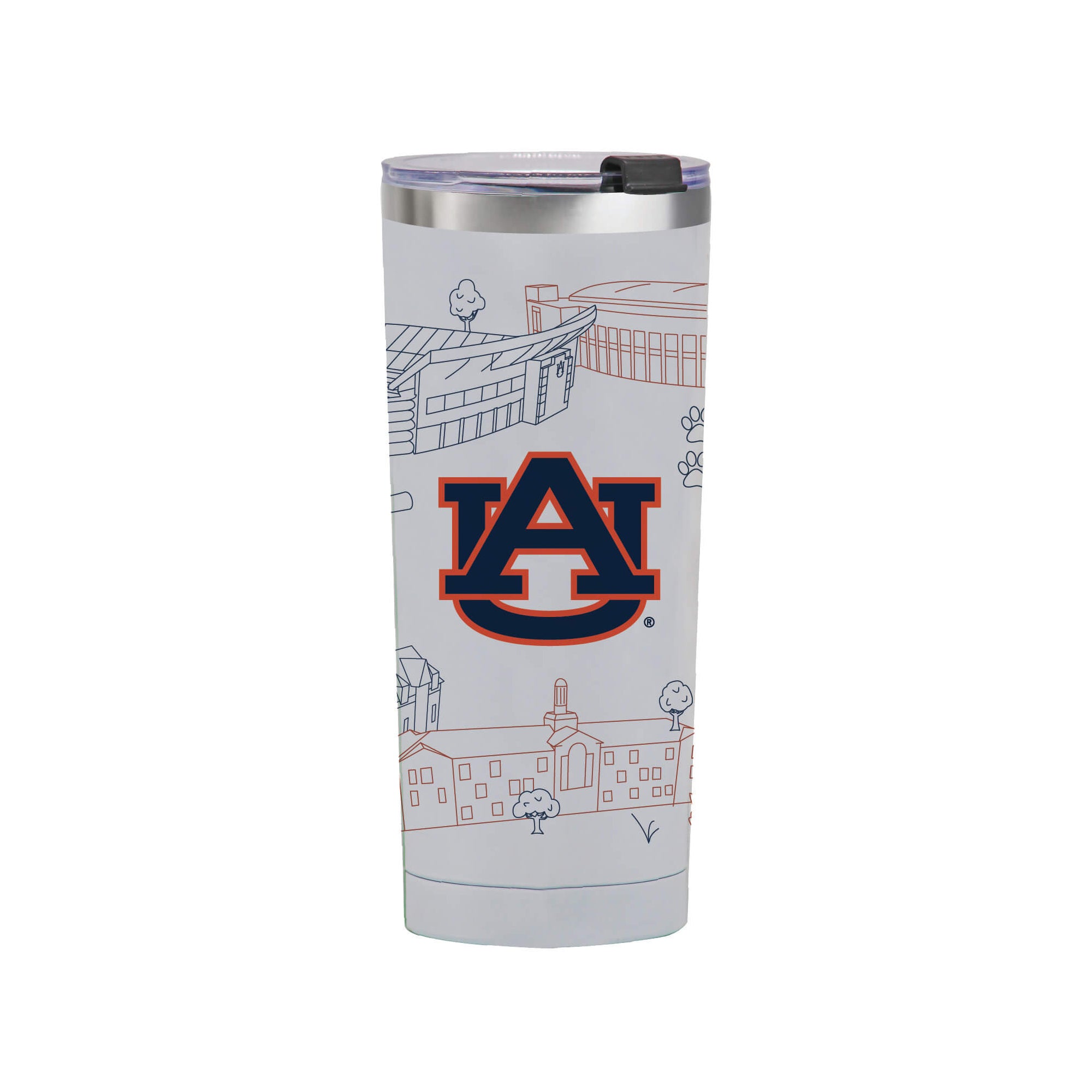 Auburn Tigers Tide 24oz Campus Line Art Tumbler