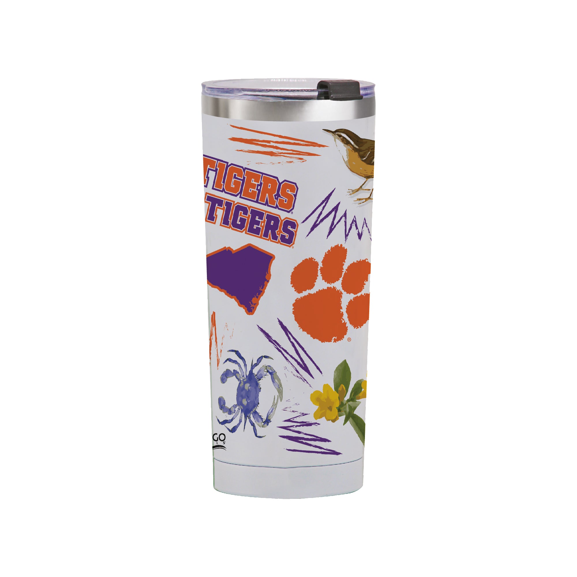 Clemson Tigers 24oz Local Stainless Steel Tumbler
