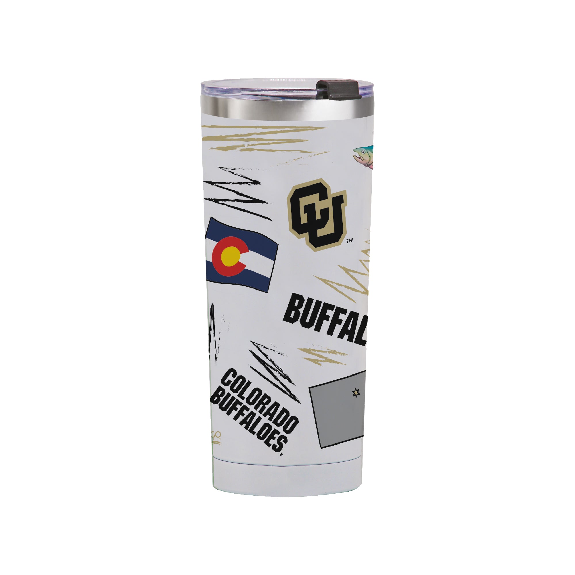 Colorado Buffaloes 24oz Local Stainless Steel Tumbler