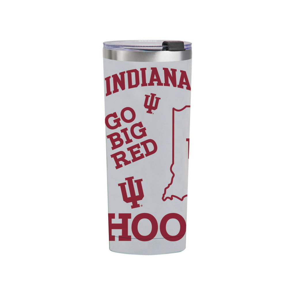 24oz Indiana Hoosiers Medley Stainless Steel Tumbler