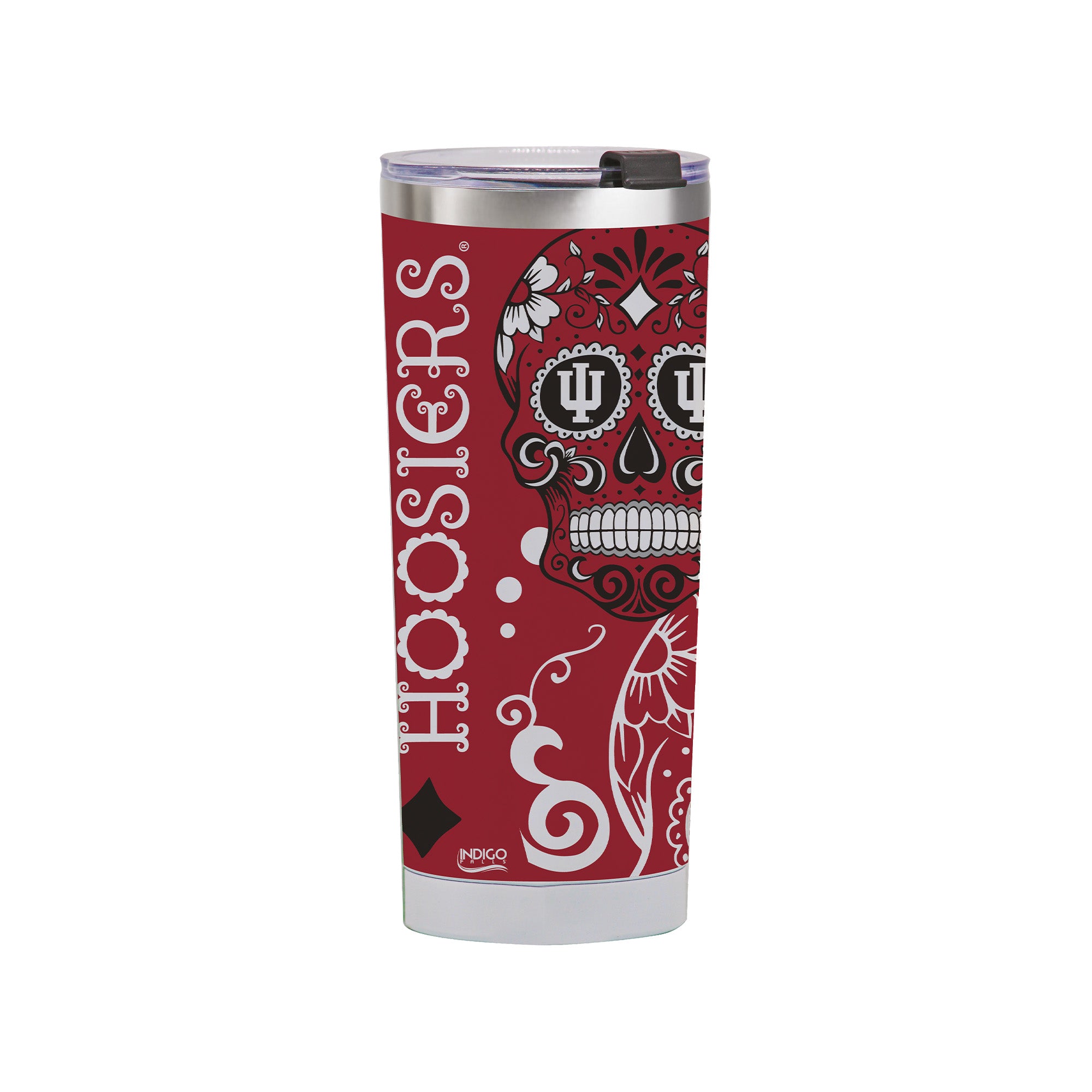 Indiana Hoosiers 24oz Dia de los Muertos Tumbler