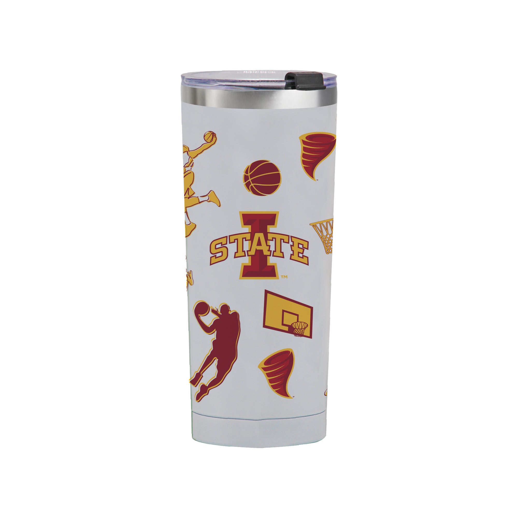 24oz Iowa State Cyclones Basketball Sketch Tumbler