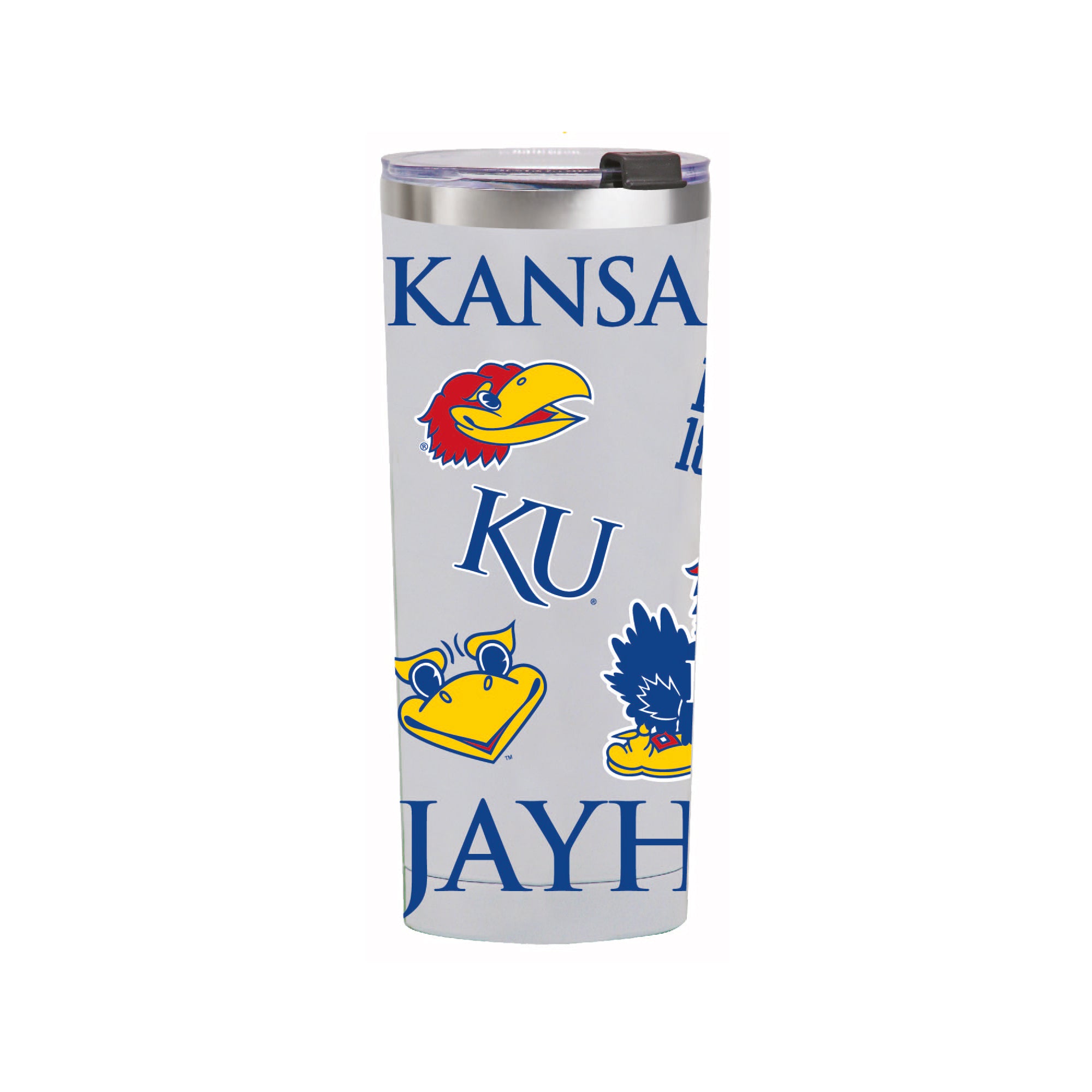 24oz Kansas Jayhawks Medley Stainless Steel Tumbler